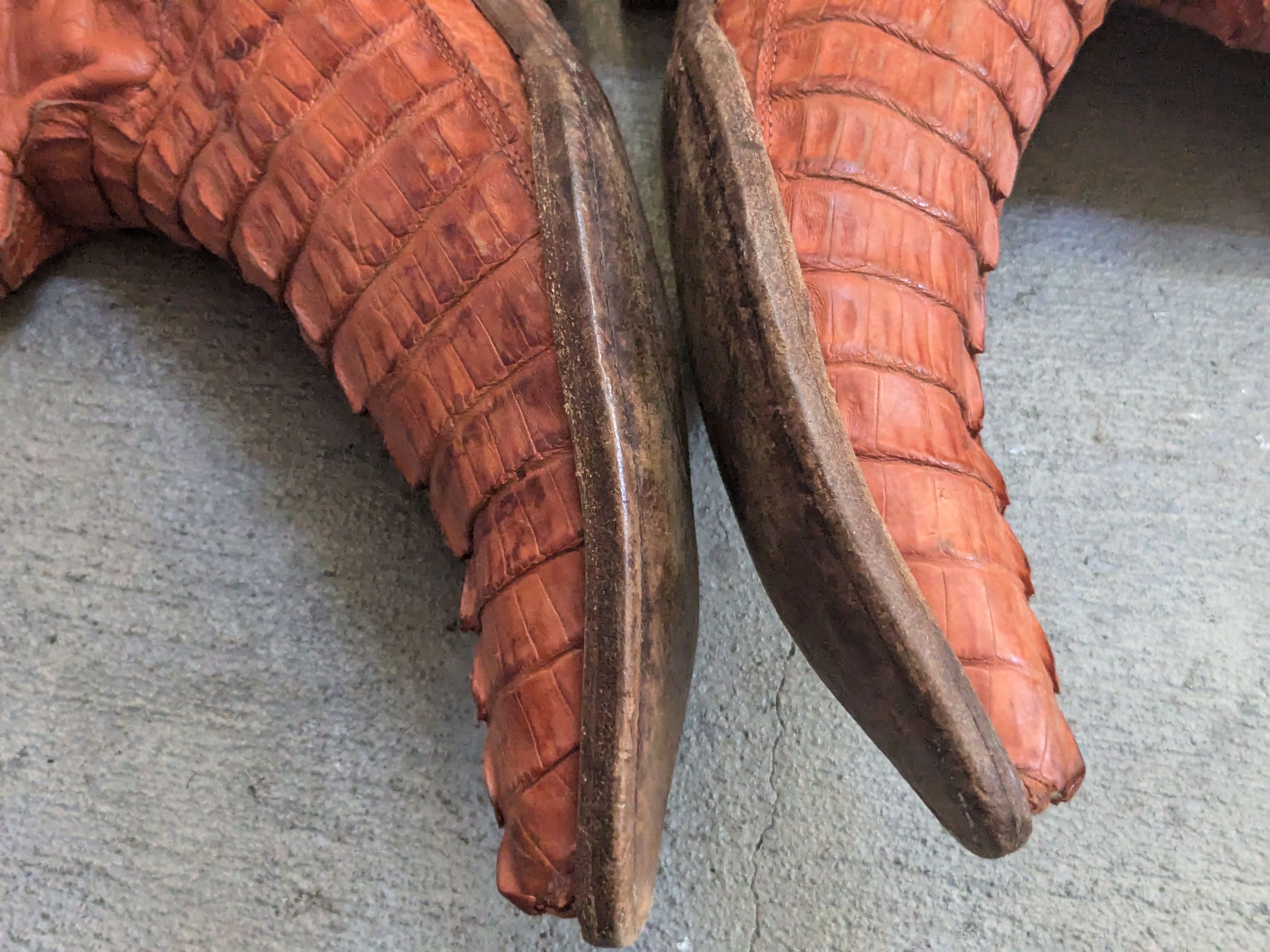 Genuine Leather Crocodile Cowboy Boots Brown 8.5 Vintage Leather Botas Size US 8.5 / EU 41-42 - 13 Thumbnail