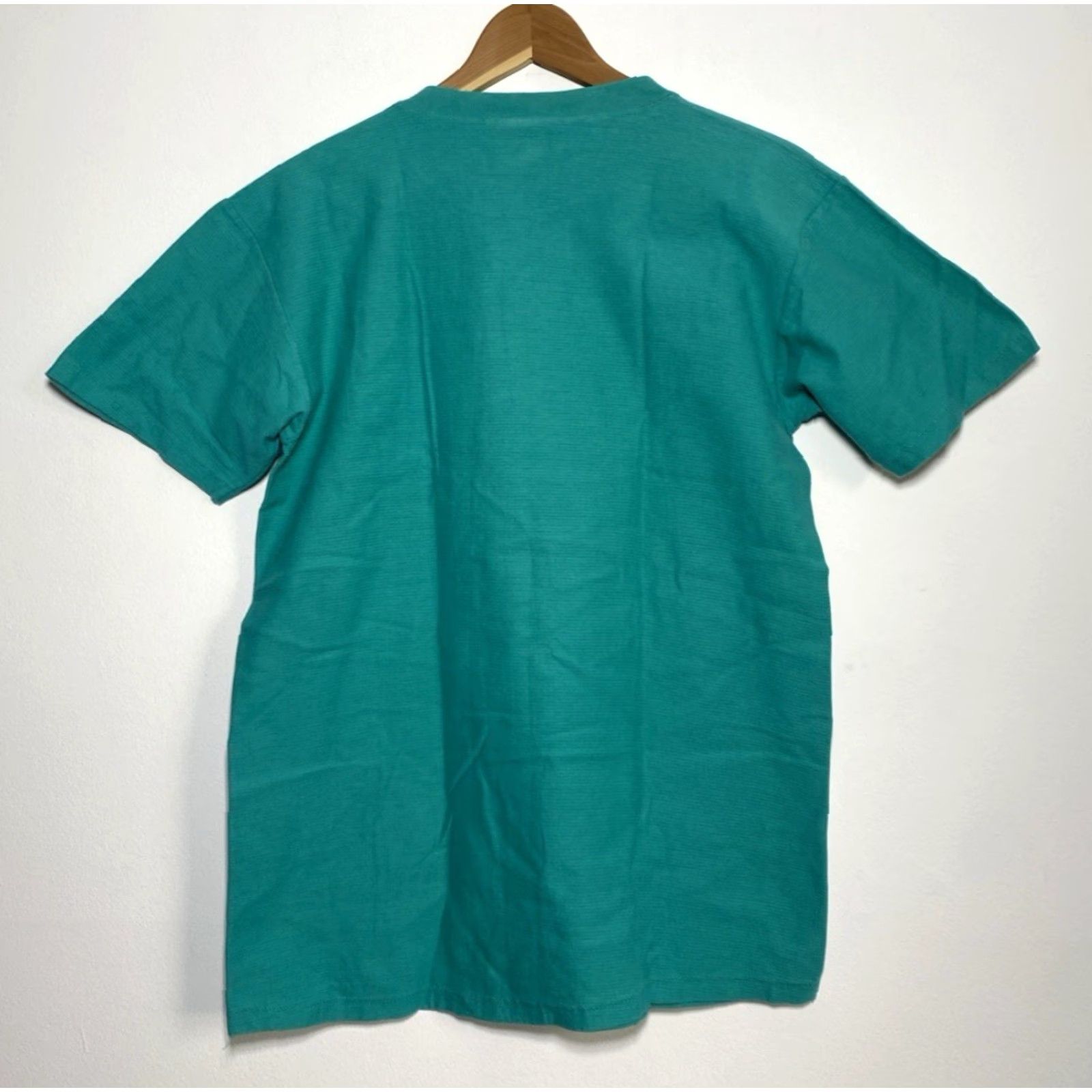 Vintage VINTAGE Oneita T-Shirt Unisex Adults 90s Stowe Vermont Cotton Teal Size M Crew Neck Short Sleeve Heavyweight 100% Made in USA Size US M / EU 48-50 / 2 - 2 Thumbnail