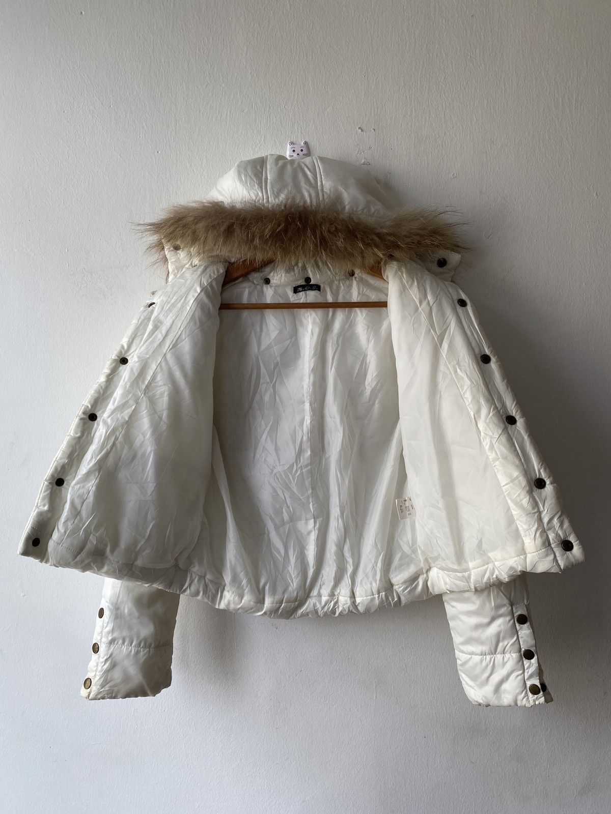 Japanese Brand 2000s - N.O.T Puffer Fur Cropped Jacket Size US S / EU 44-46 / 1 - 11 Thumbnail