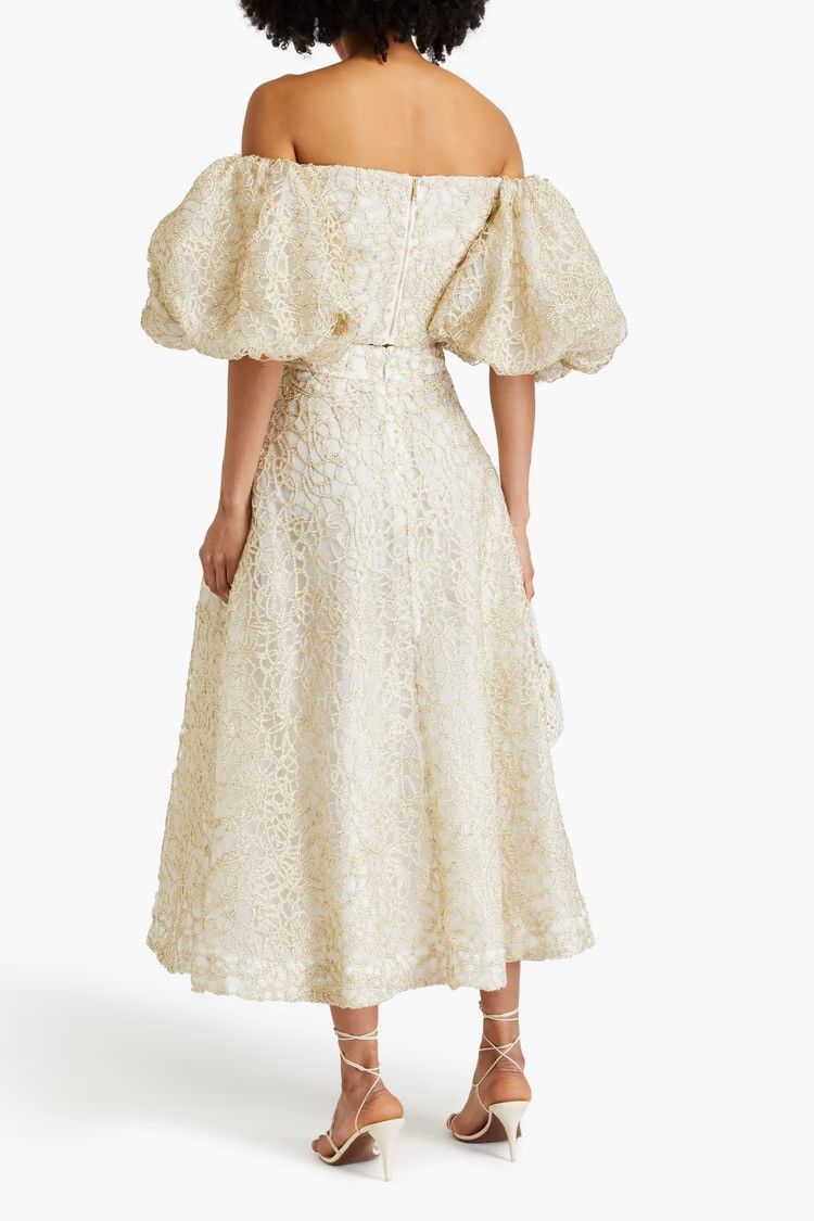 Aje AJE Patina off-the-shoulder embellished taffeta top Size XS / US 0-2 / IT 36-38 - 3 Thumbnail