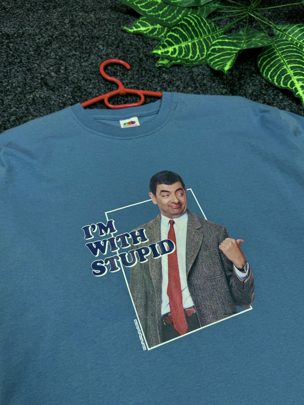 Vintage Mister Tee I’m With Stupid Fruit Loom size Xl Size US XL / EU 56 / 4 - 6 Thumbnail