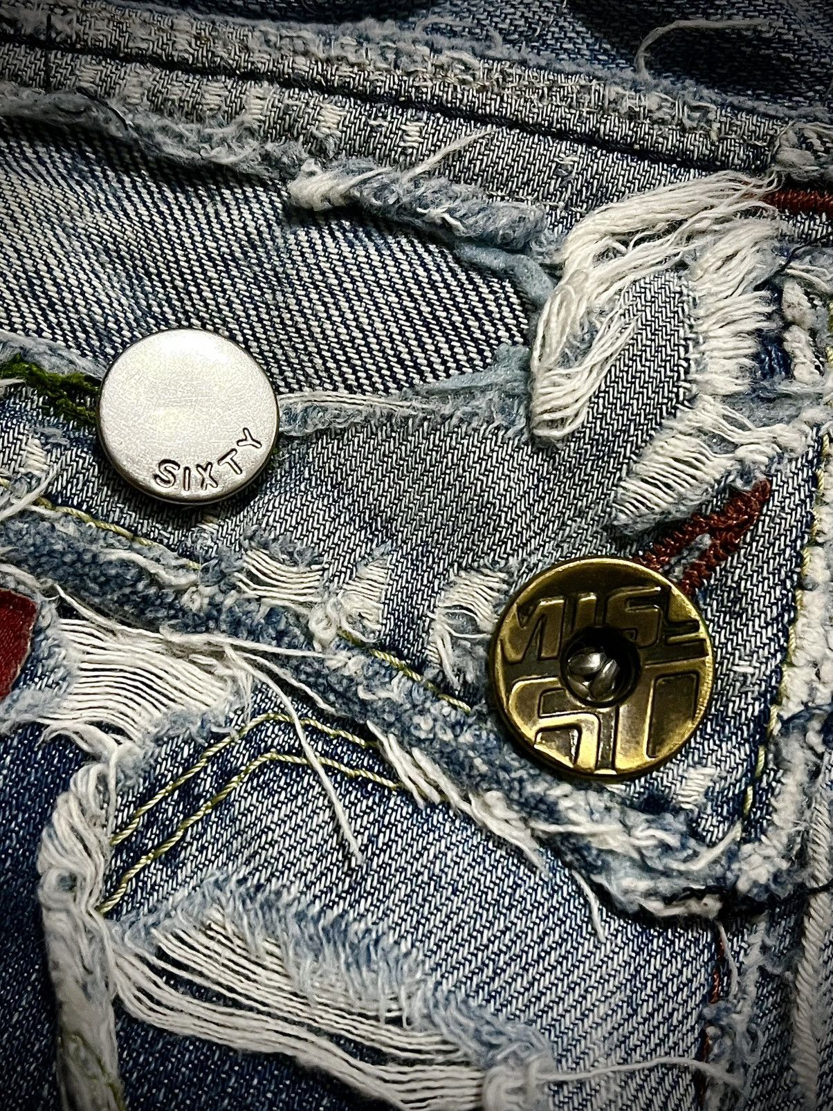 Vintage Vintage Miss Sixty Distressed Denim Jeans LGB Style Size US 29 - 14 Thumbnail