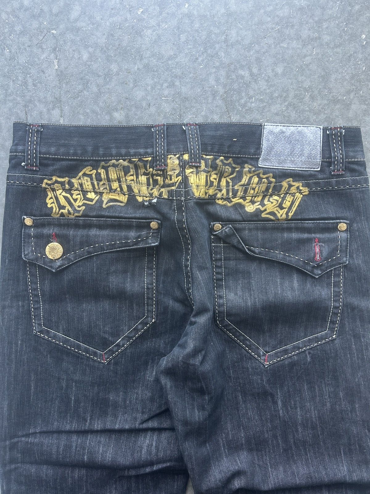 JNCO Crazy Cyber Y2K Royal Army Baggy Jeans Size US 40 / EU 56 - 8 Thumbnail