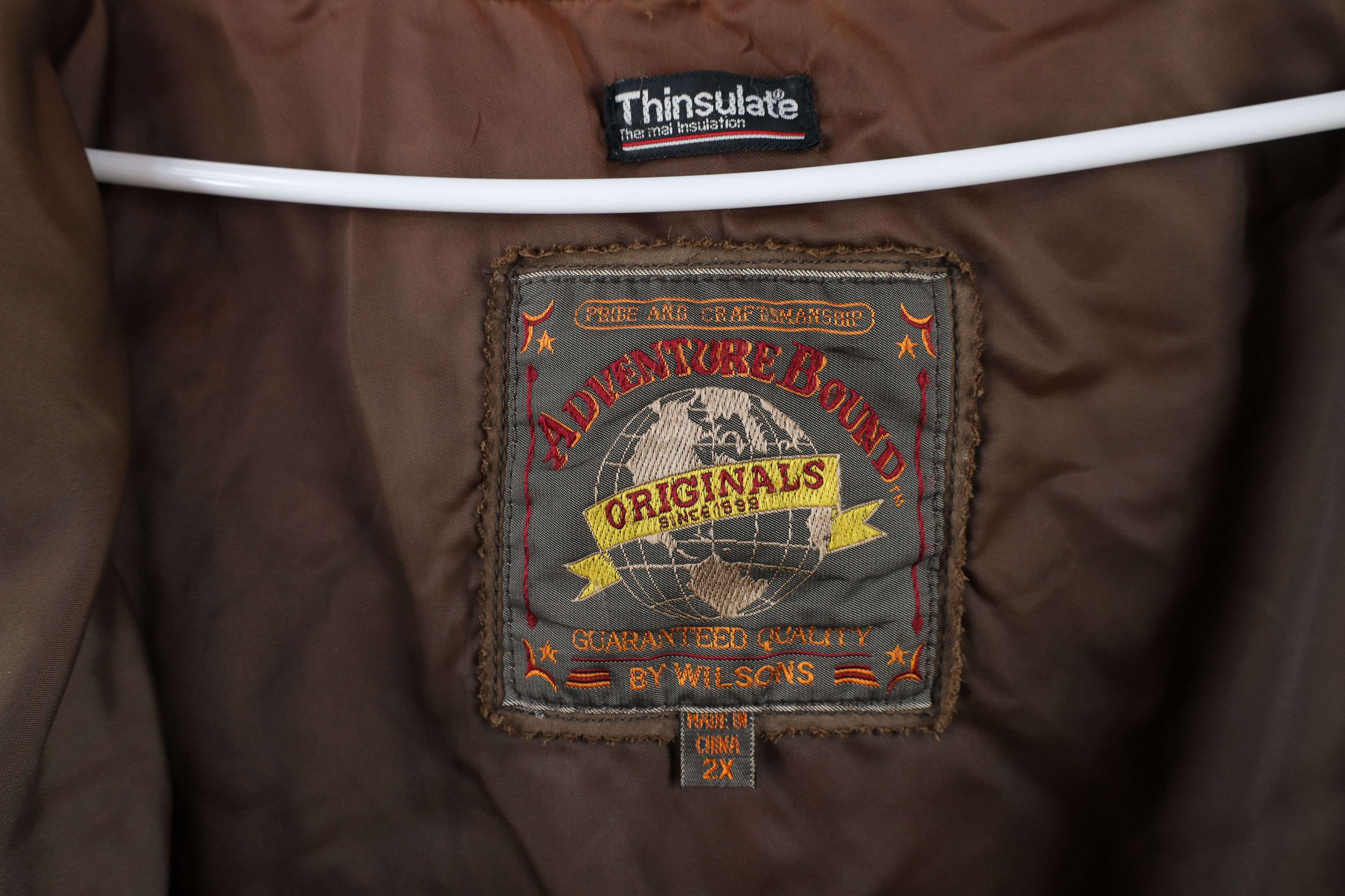 Vintage Vintage 90s Streetwear Suede Leather Flight Bomber Jacket Size US XXL / EU 58 / 5 - 10 Thumbnail