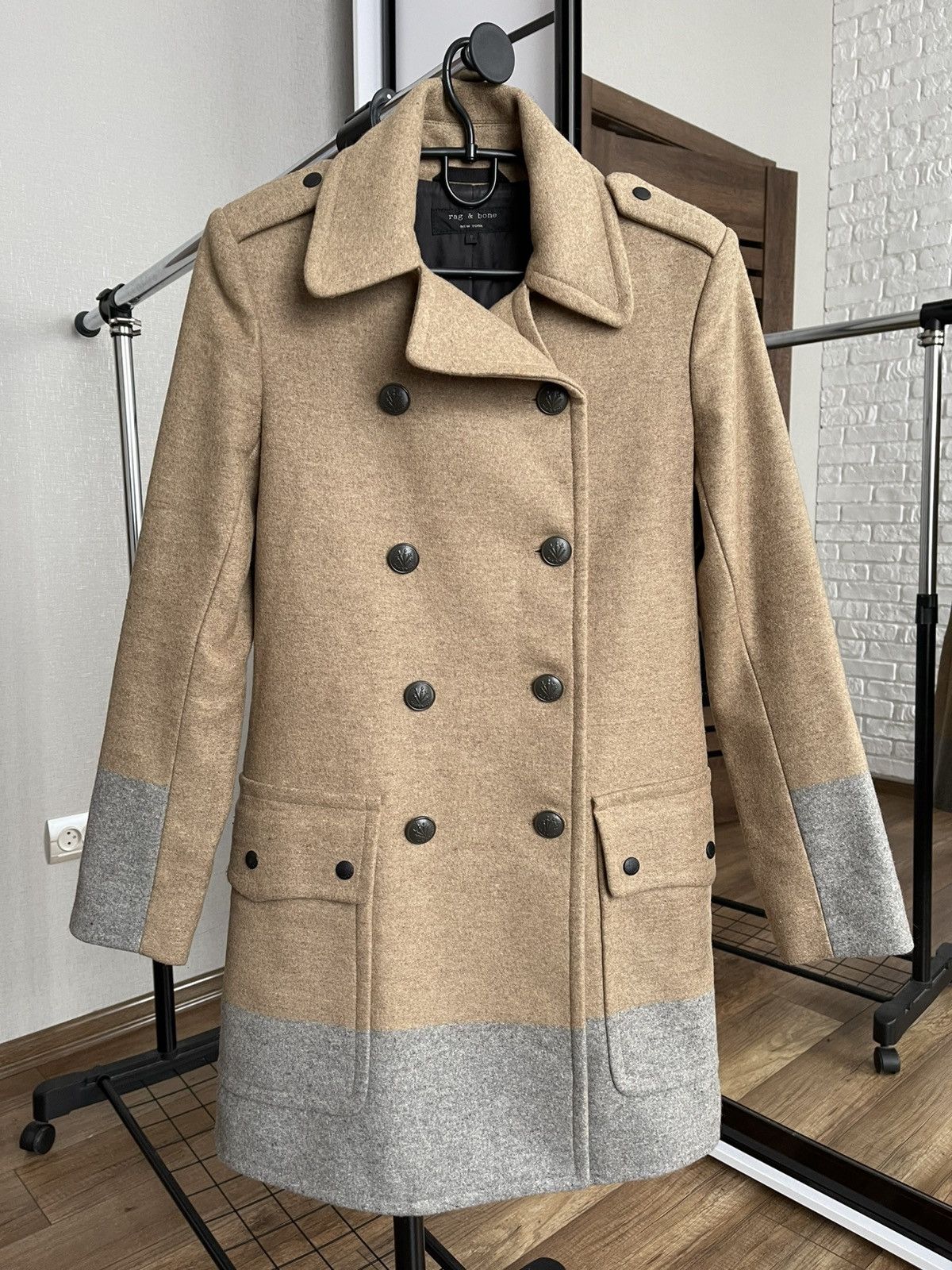 Rag & Bone Rag And Bone New York Double Wool Coat Jacket Size US S / EU 44-46 / 1 - 3 Thumbnail
