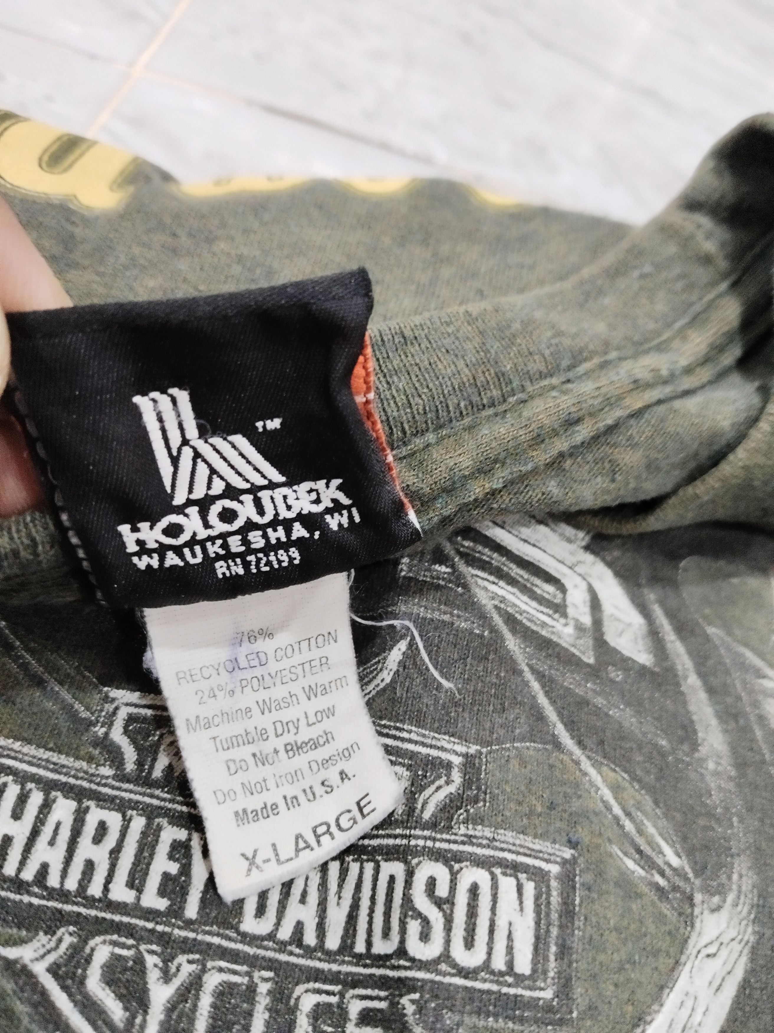 Cowboy Equipment × Harley Davidson × Vintage Vintage 90s Harley Davidson Skagway Alaska LSleeve T-Shirt Size US XL / EU 56 / 4 - 5 Thumbnail