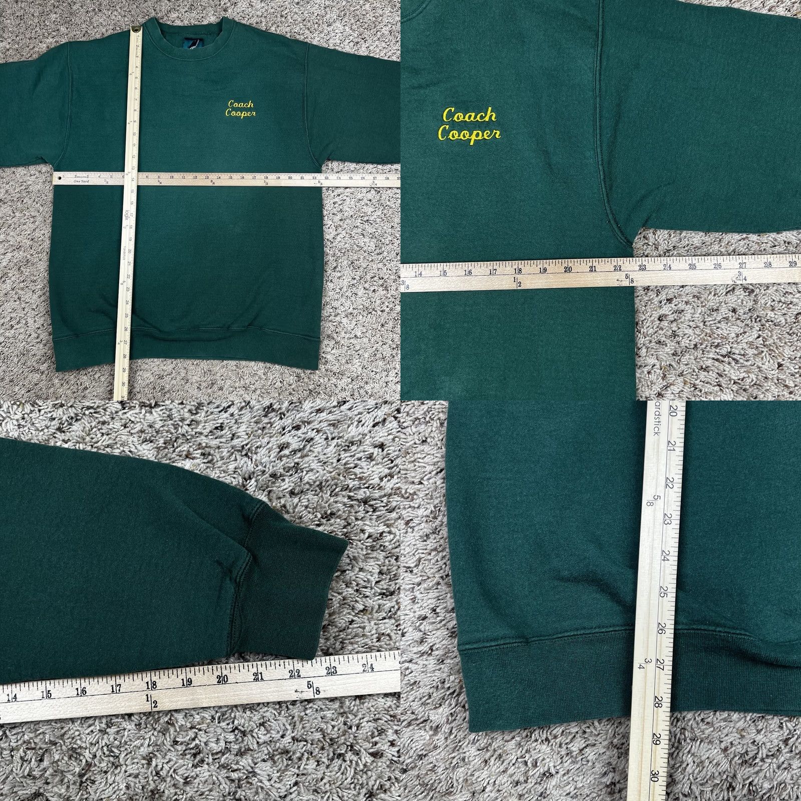 Coach VINTAGE 90s Embroidered Coach Cooper 1997 Crewneck Sweatshirt Large LT Green Unisex Adults Shirts Sweatshirt Mens Womens Size US L / EU 52-54 / 3 - 8 Thumbnail