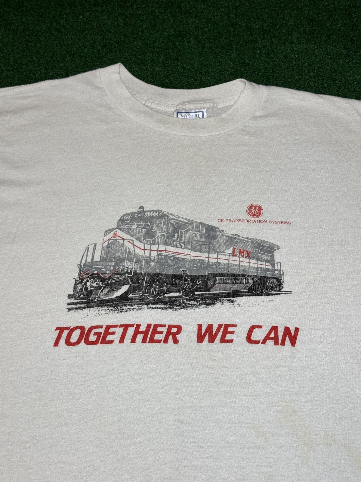 Vintage Vintage General Electric GE Together We Can Train T Shirt Size US L / EU 52-54 / 3 - 2 Thumbnail