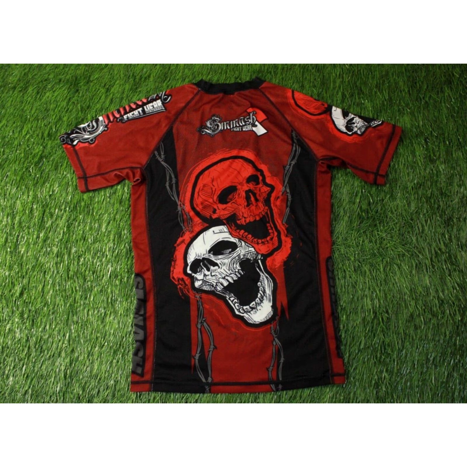 X-LARGE Smash Shirt Men XL Red and Black Fight Style Short Sleeve Jersey Tee XL Shirt Mens Red/Black Smash Fight Shirt XL Men Size US XL / EU 56 / 4 - 2 Thumbnail