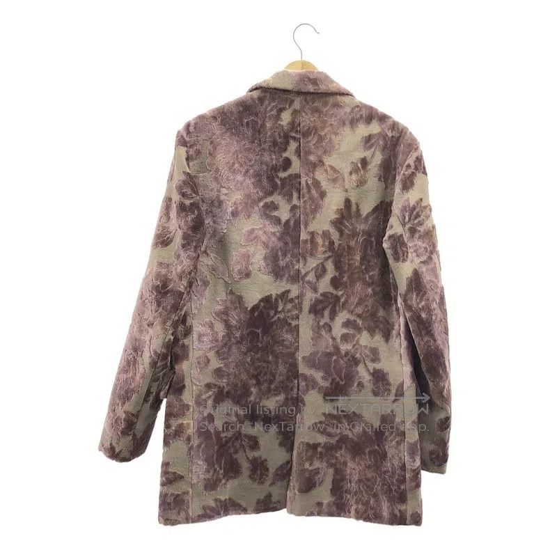 Dries Van Noten Dries Van Noten Purple Flocked Printed Suit Jacket Size US XS / EU 42 / 0 - 2 Thumbnail