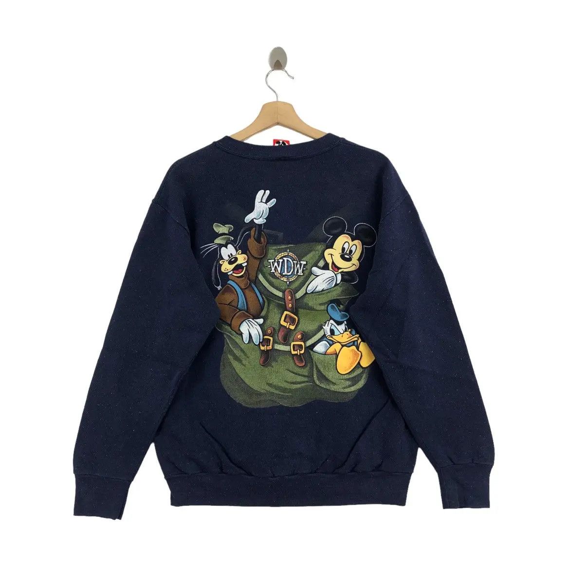 Disney Vtg 90’ WALT DISNEY WORLD Mickey Pluto Donald Sweatshirt Size L / US 10 / IT 46 - 1 Thumbnail