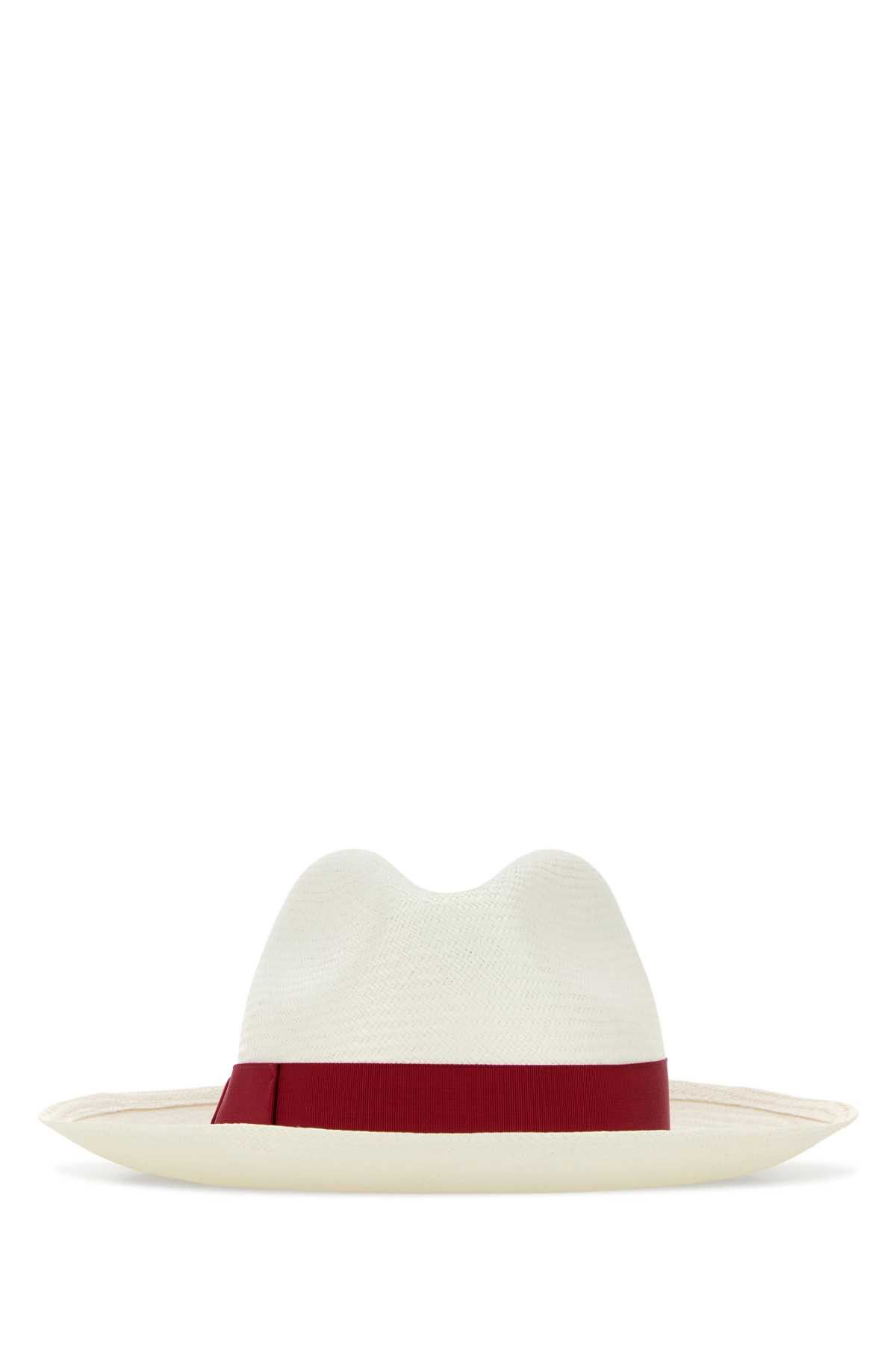 Borsalino White Straw Giulietta Hat Size ONE SIZE - 1 Thumbnail