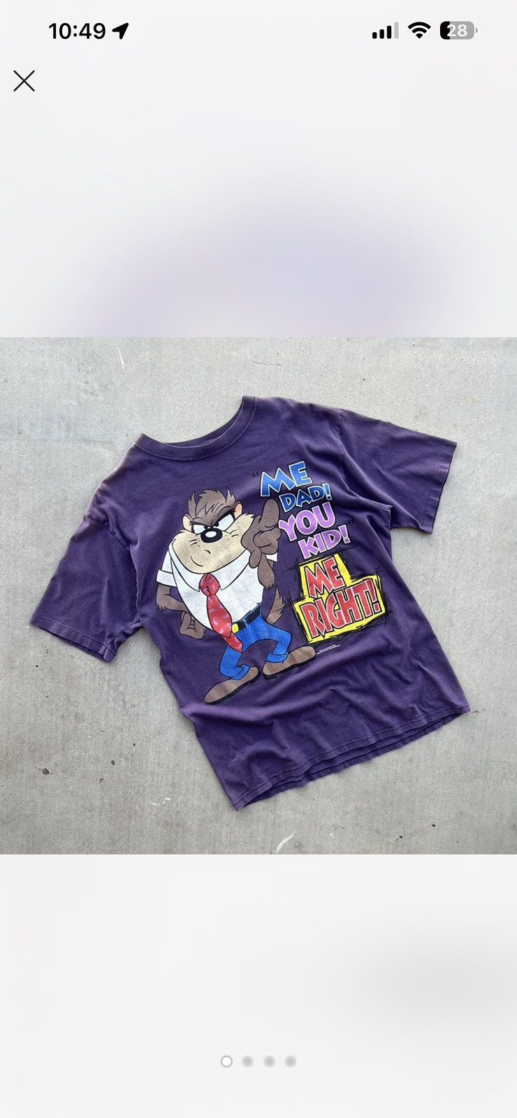 Vintage Vintage 90s Taz tee Size US L / EU 52-54 / 3 - 1 Thumbnail