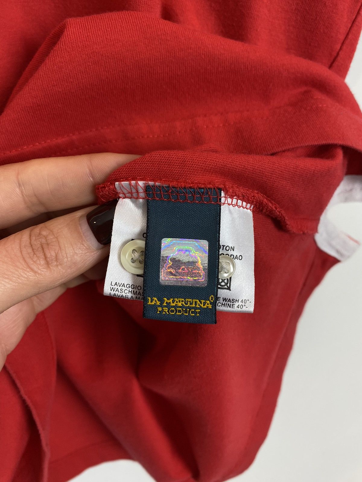 Vintage 🏇 La Martina Short Sleeve Polo Shirt Red Classic Size XL Red Size US XL / EU 56 / 4 - 6 Thumbnail