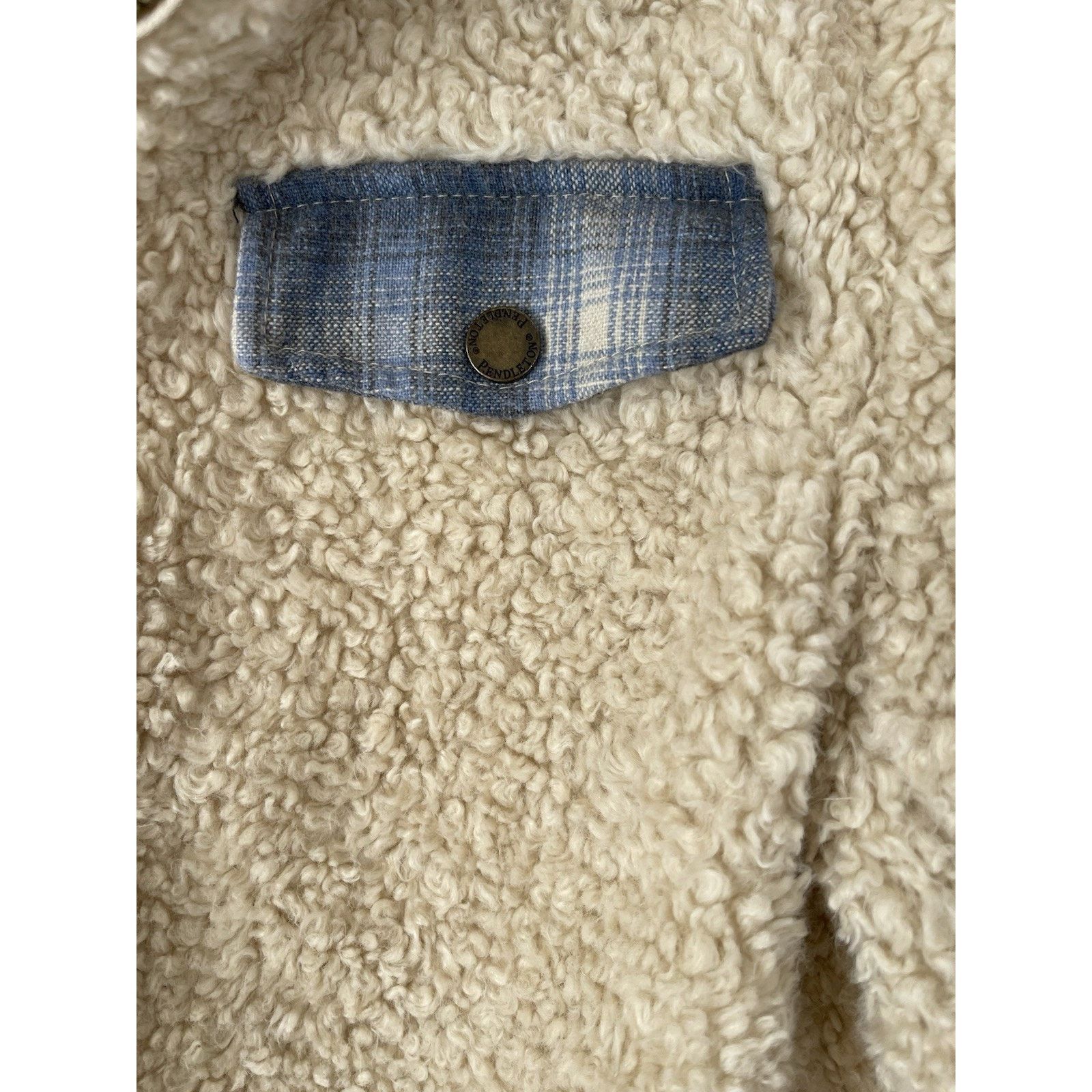 Pendleton Pendleton Sherpa Jacket S Fleece Full Zip Wool Plaid Lined Size S / US 4 / IT 40 - 9 Thumbnail