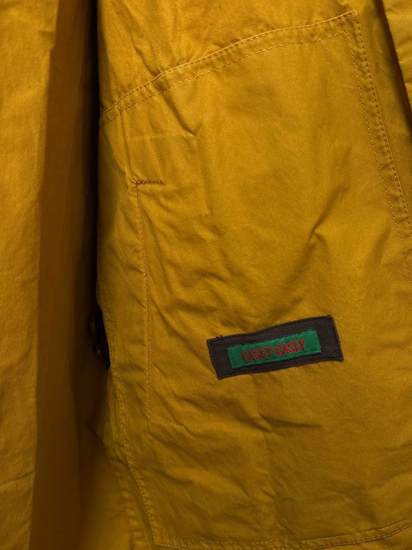 Casey Casey casey casey Mustard Yellow Wax Cotton Hooded XL Size US XL / EU 56 / 4 - 5 Thumbnail