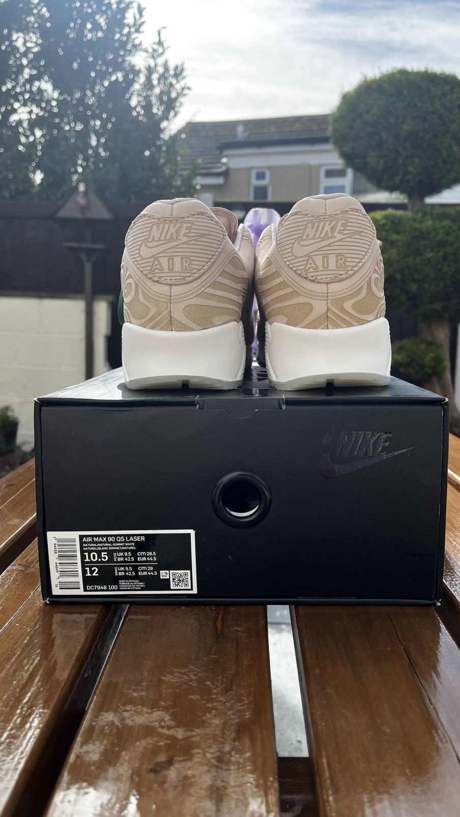 Nike BNIB Nike Air Max 90 QS Laser Wood Grain Size UK 9.5 US 10.5 Size US 10.5 / EU 43-44 - 2 Thumbnail