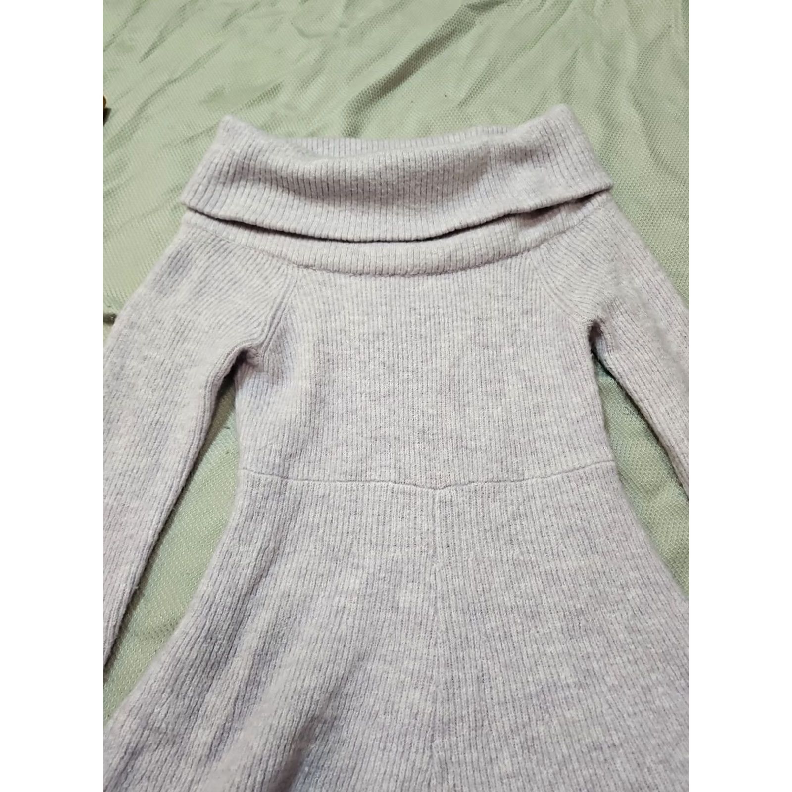 Urban Outfitters VINTAGE Urban Outfitters Romper Womens Medium Purple Sweater Knit Grace Off The Shoulder Size M / US 6-8 / IT 42-44 - 5 Thumbnail