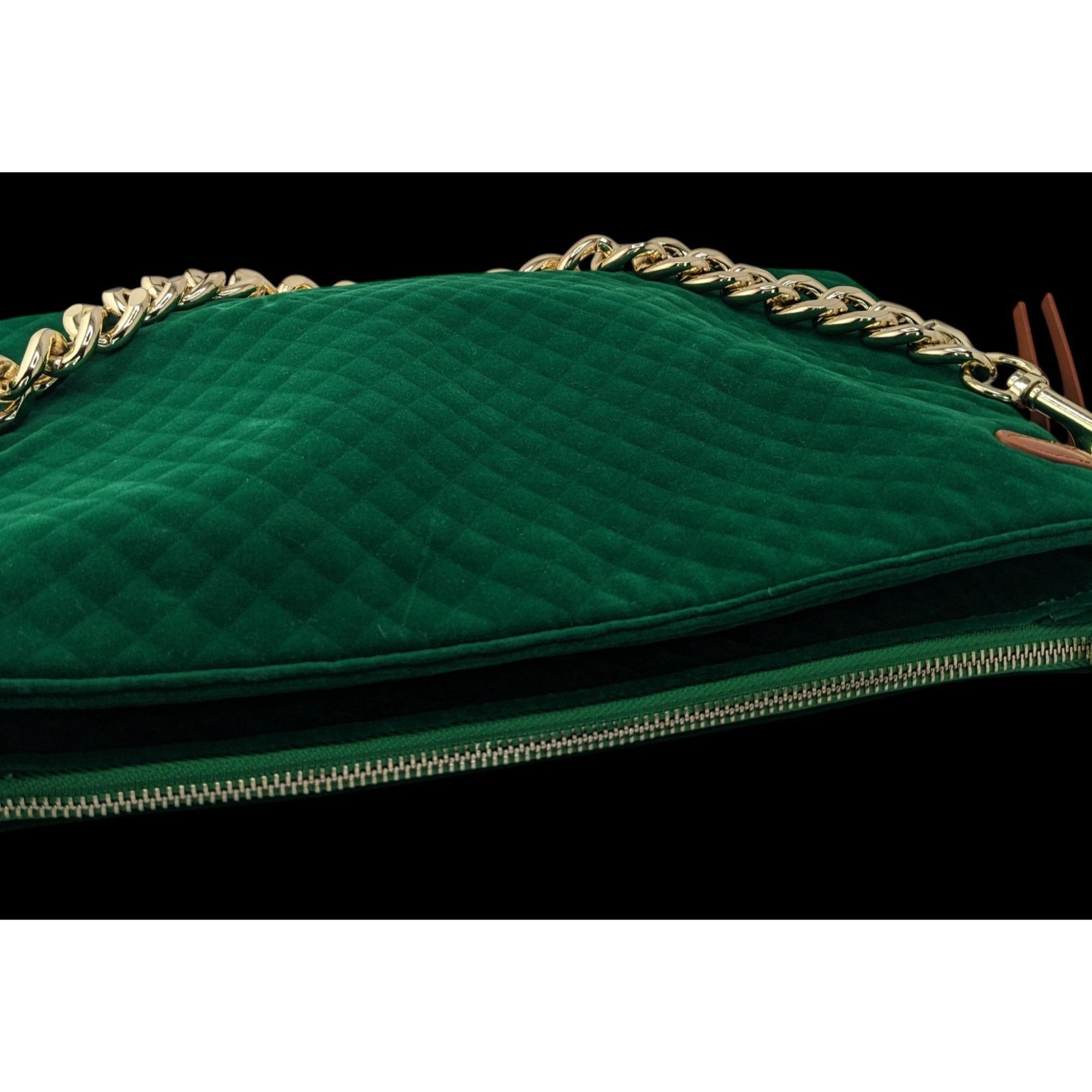 Other Thomas & Lee Company Quilted Green Velvet Shoulder Bag With Size ONE SIZE - 7 Thumbnail