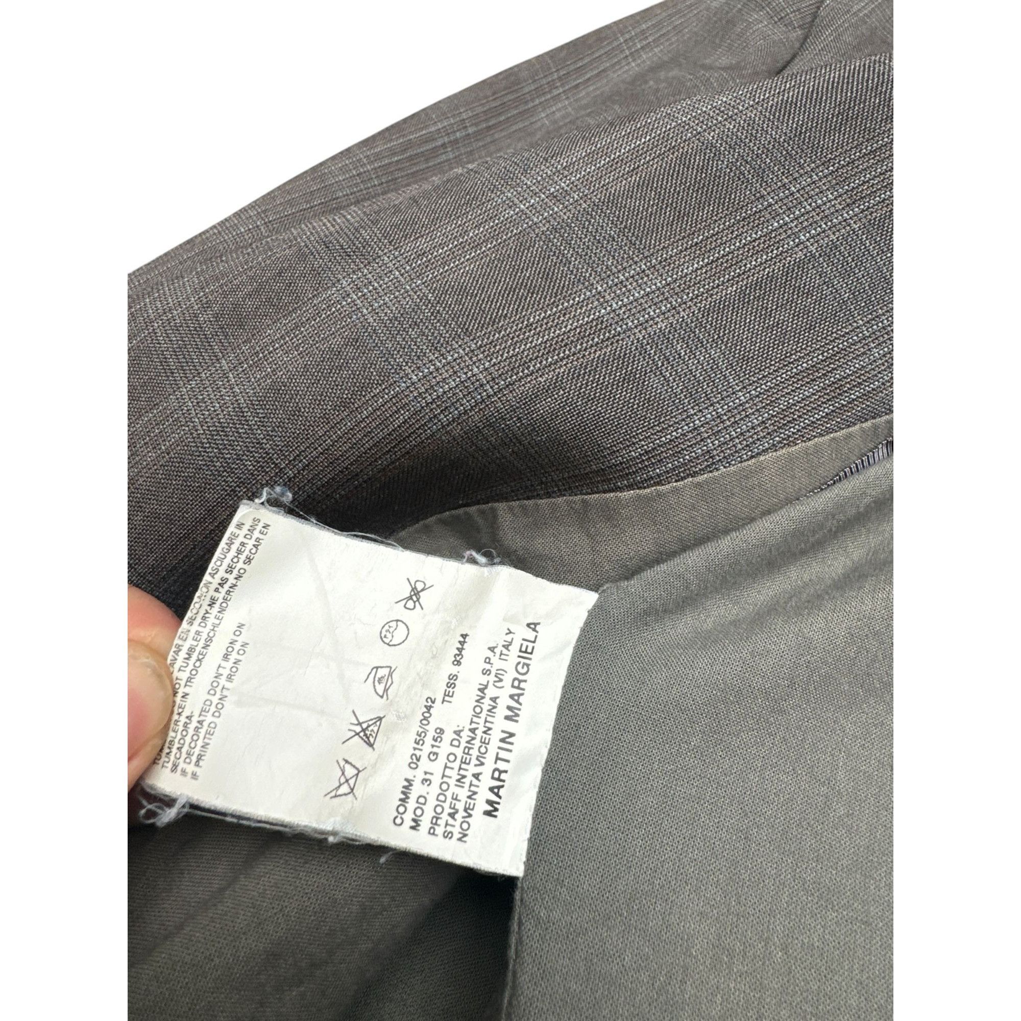 Maison Margiela FW 2004 Grey Cut Out Collar Blazer Jacket Size S / US 4 / IT 40 - 7 Thumbnail