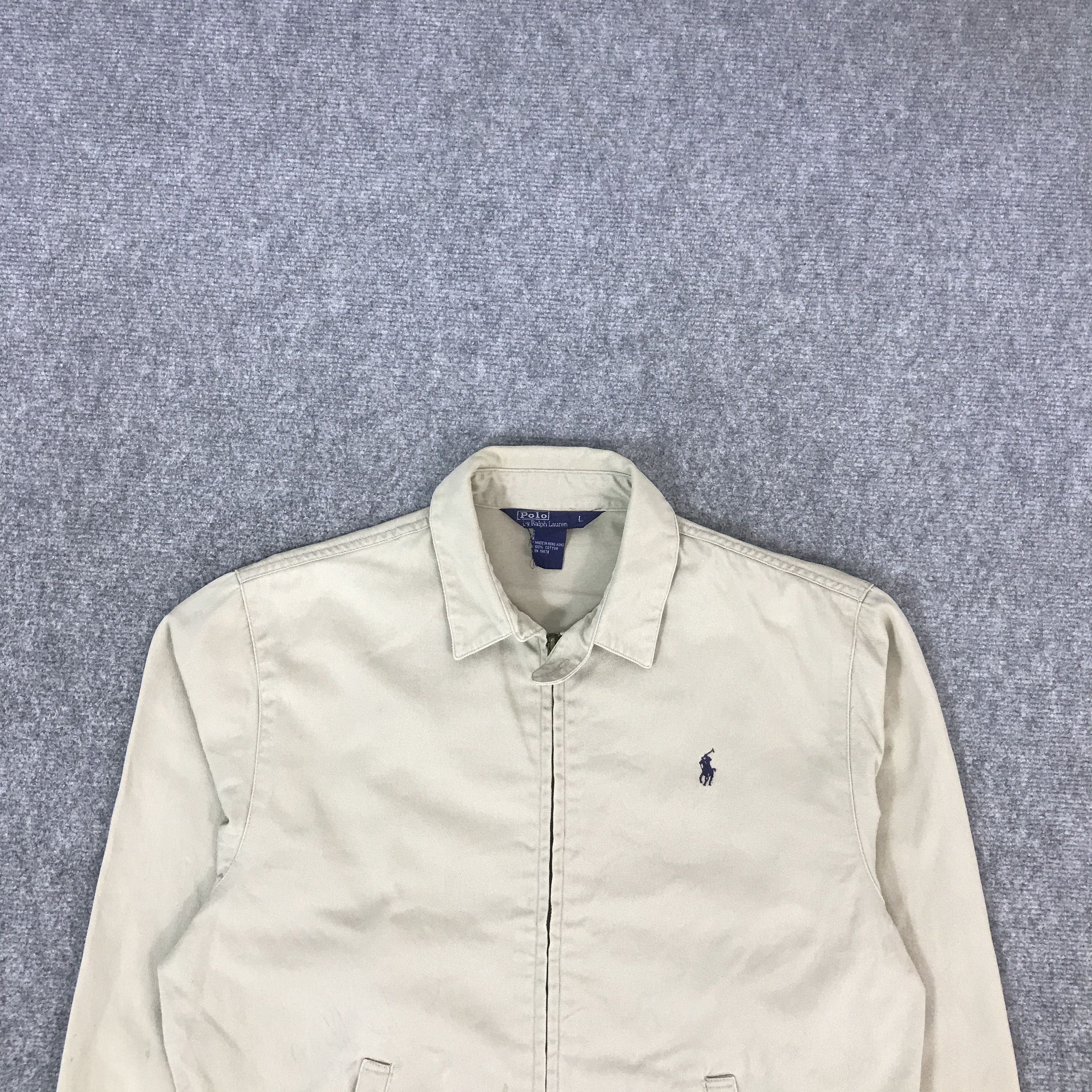 Polo Ralph Lauren POLO RALPH LAUREN KHAKI ZIPPER JACKET Size US L / EU 52-54 / 3 - 3 Thumbnail