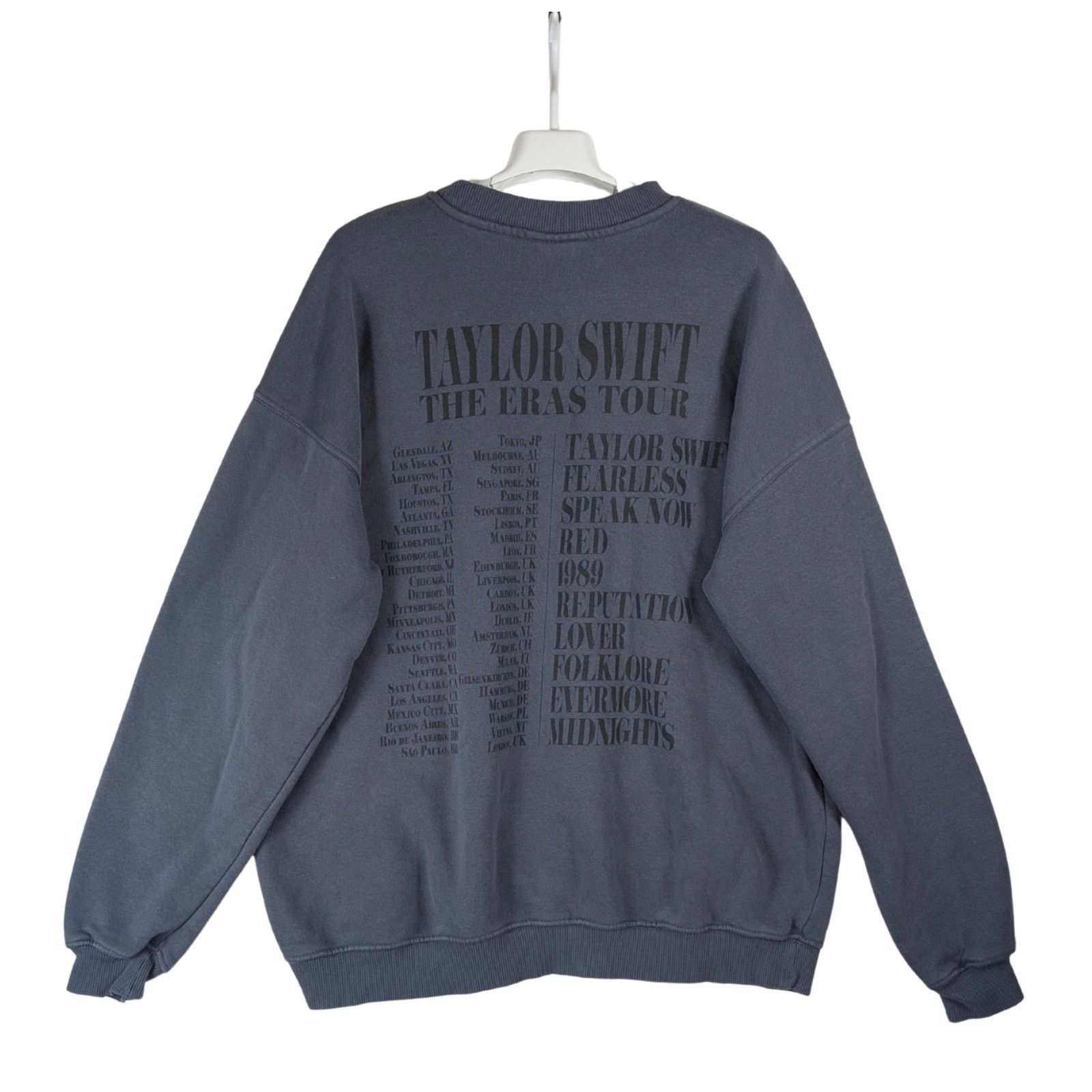 Unknown London Taylor Swift Eras Tour Gray Crewneck Sweatshirt Size Small S Size S / US 4 / IT 40 - 2 Thumbnail