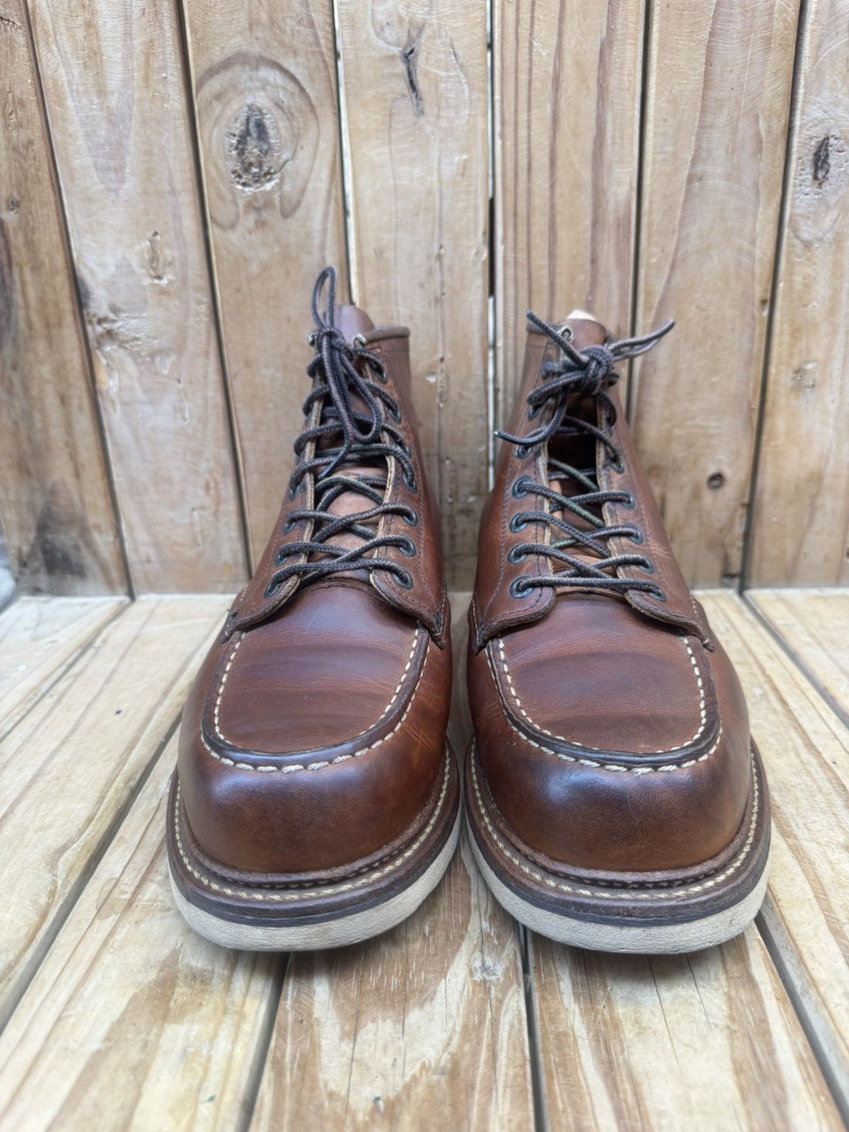 Red Wing Red Wing 1907 Copper Rough Brown Boots UK 7.5 D | EUR 41.5 Size US 8.5 / EU 41-42 - 6 Thumbnail