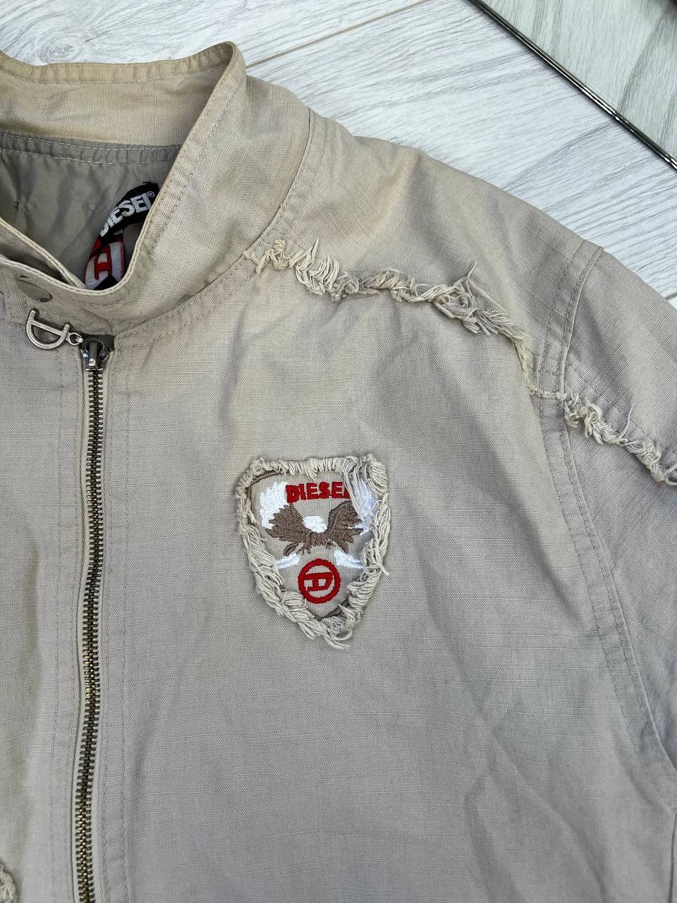 Diesel × Vintage Rare Vintage By Diesel Linen Oversize Cowboy Western Jacket Size US L / EU 52-54 / 3 - 7 Thumbnail
