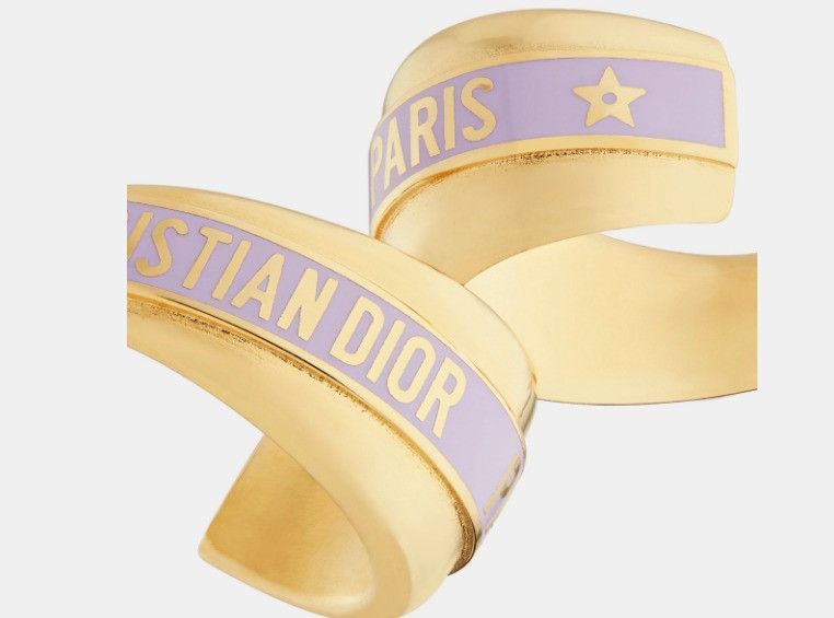 Dior o1w1db11224 Size: OS / Earrings in Gold & Lilac Size ONE SIZE - 4 Thumbnail
