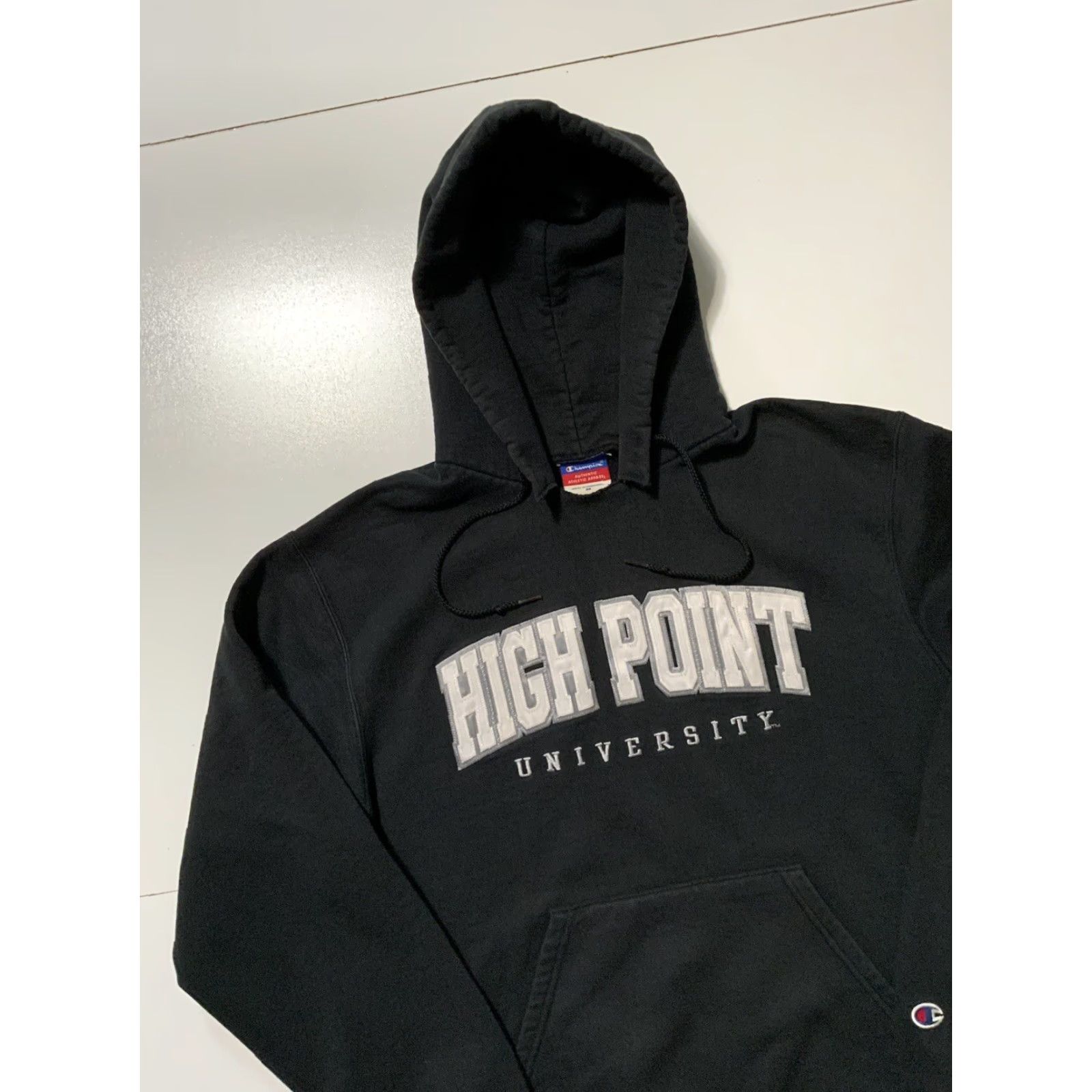 Champion VINTAGE Champion Hoodie Men S Black Football University HPU High Point Panthers Fleece Pullover Sweatshirt Size S Mens Size US S / EU 44-46 / 1 - 3 Thumbnail