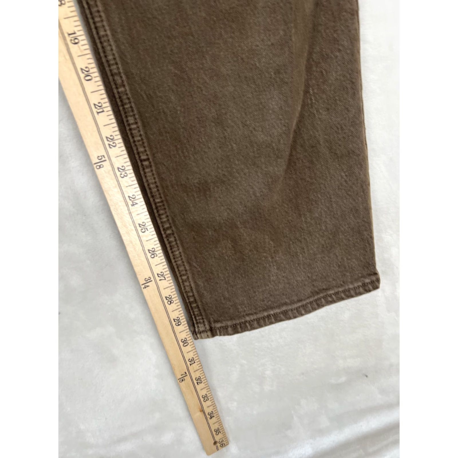 Abercrombie & Fitch Abercrombie & Fitch 90s Straight Jeans Womens 20 Regular Brown High Rise Denim Size 42" / US 20 - 2 Thumbnail