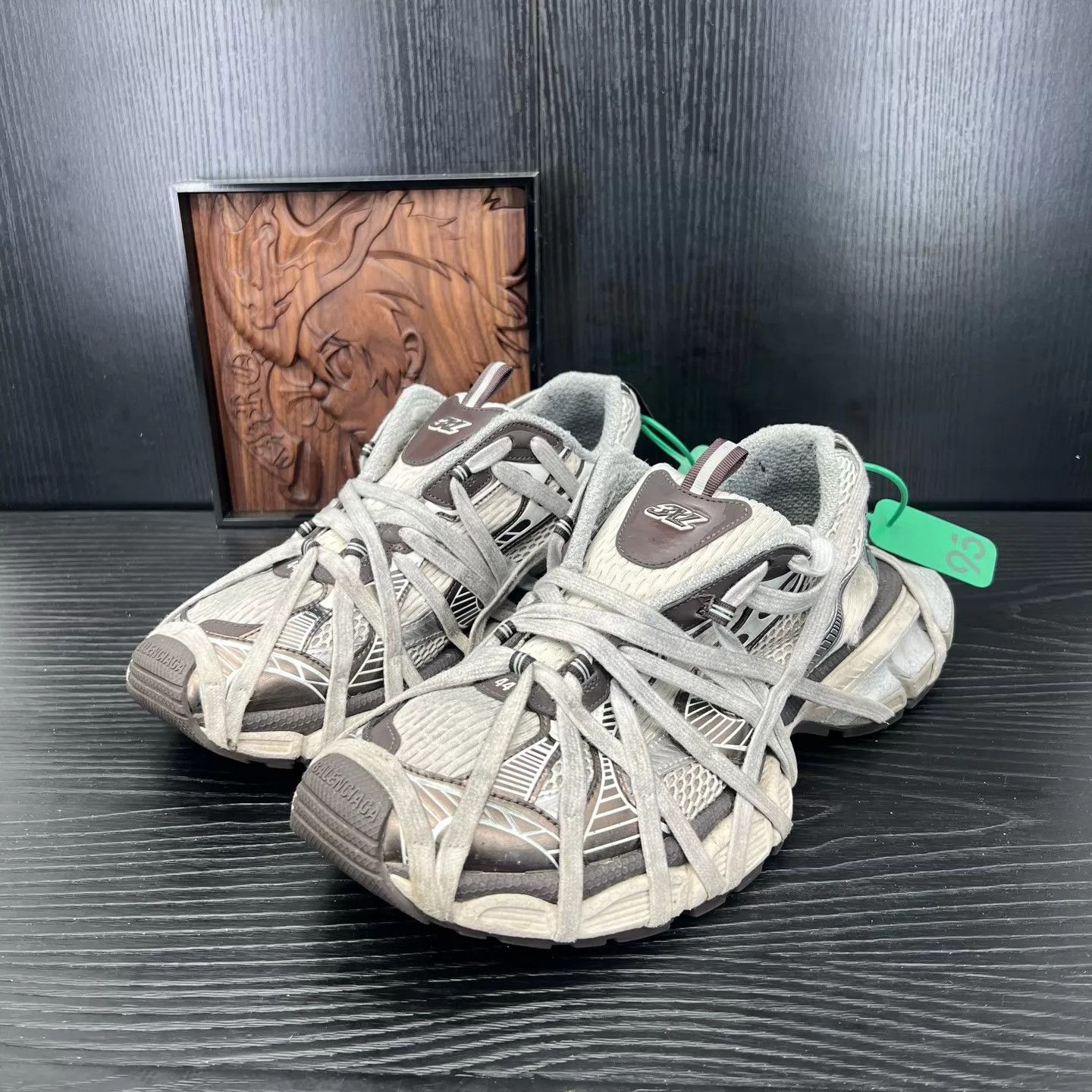 Balenciaga Balenciaga 3xl 'Crazy Laces' Gray 44 Mint Size US 11 / EU 44 - 1 Thumbnail