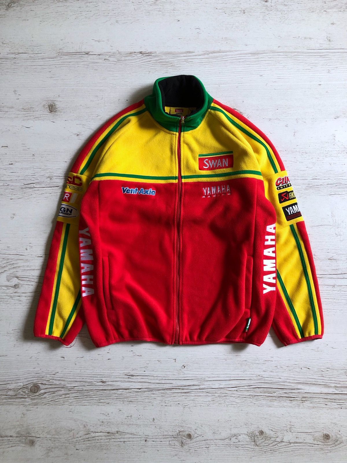 Vintage × Yamaha Yamaha racing swan fleece jacket Size US S / EU 44-46 / 1 - 1 Thumbnail