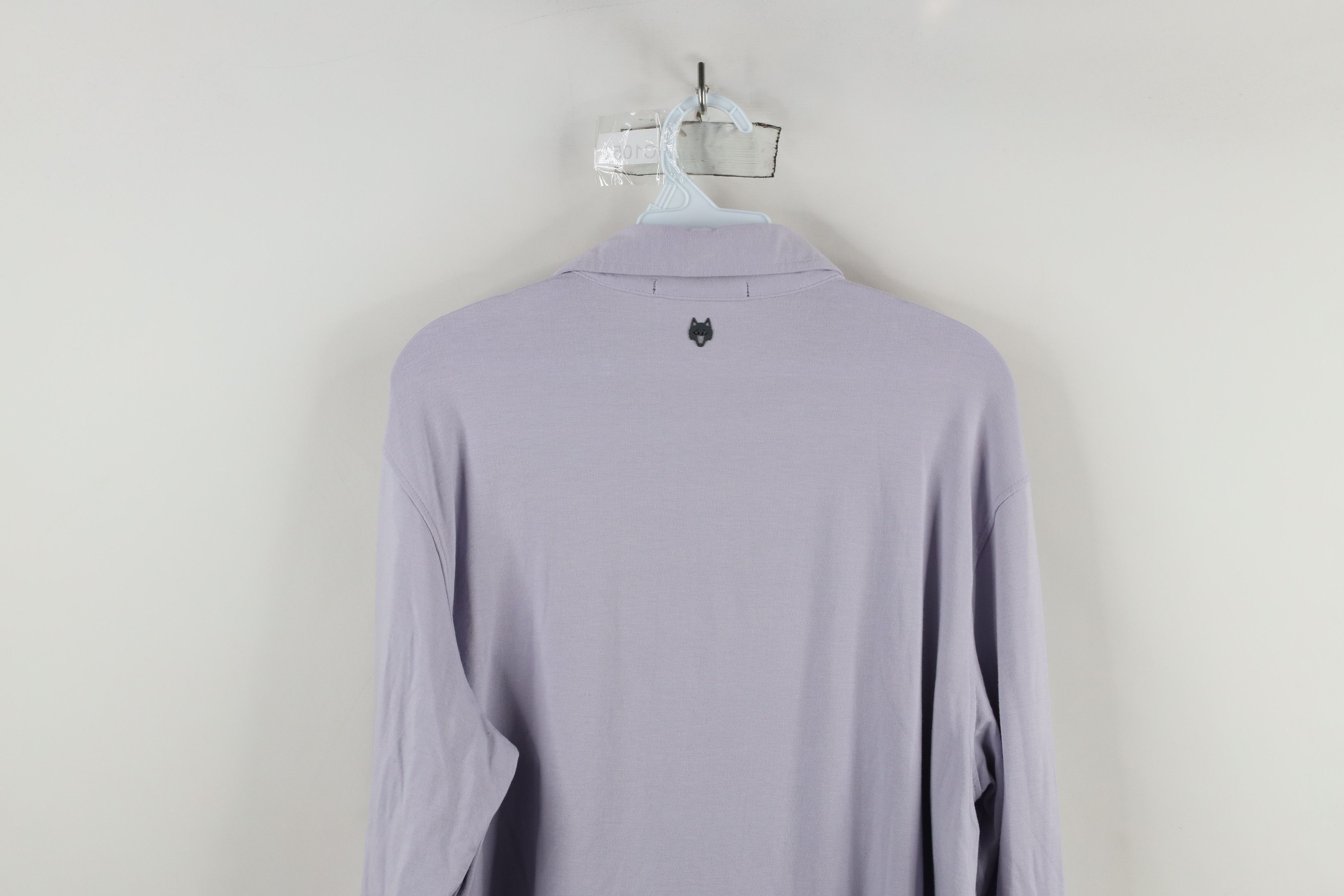 Vintage Greyson Clothiers Long Sleeve Collared Polo Shirt Purple Size US L / EU 52-54 / 3 - 12 Thumbnail