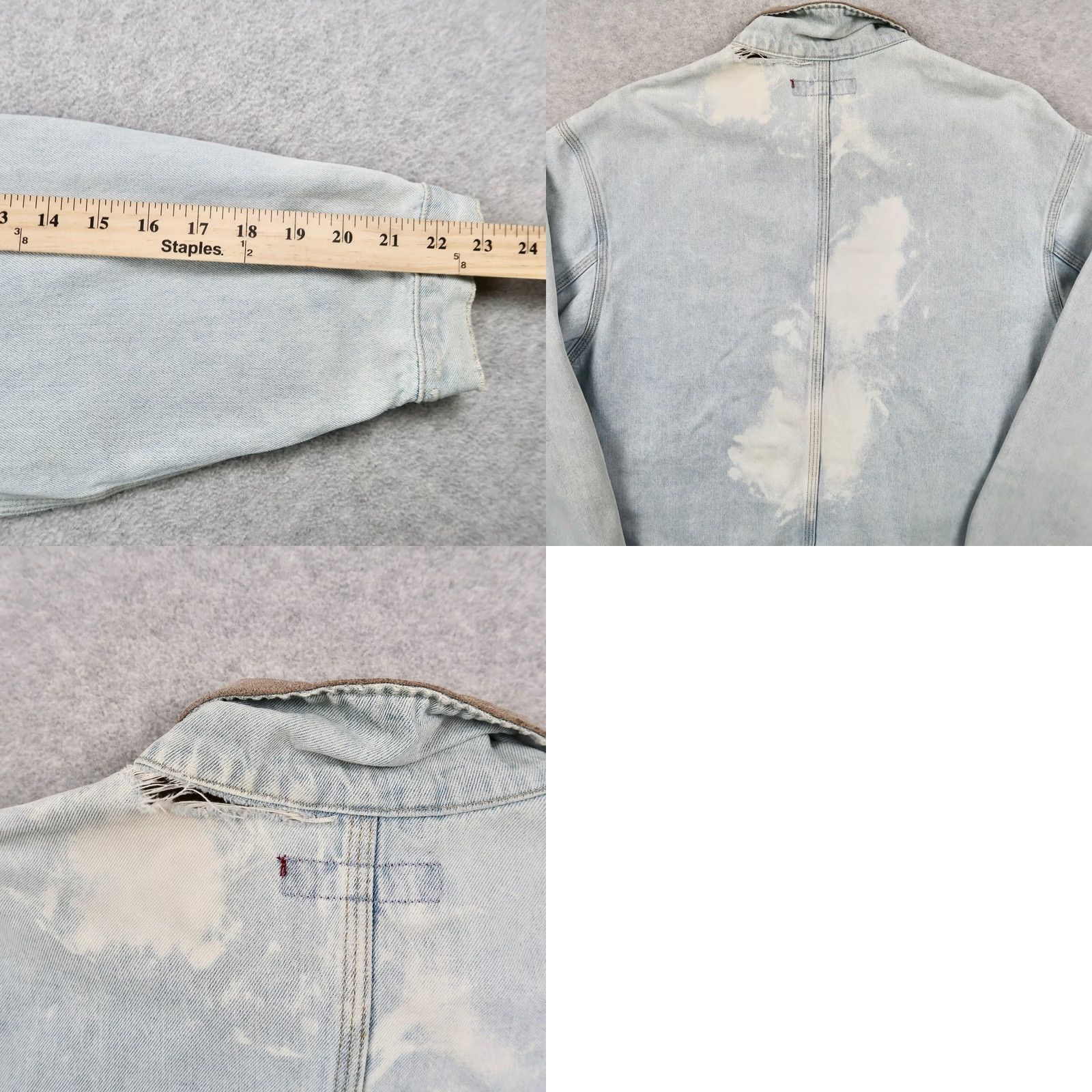 Banana Republic VINTAGE Banana Republic Denim Trucker Jacket Men M Light Wash Button Collared Pocketed Military Jacket 90s Style Mens Size US M / EU 48-50 / 2 - 10 Thumbnail
