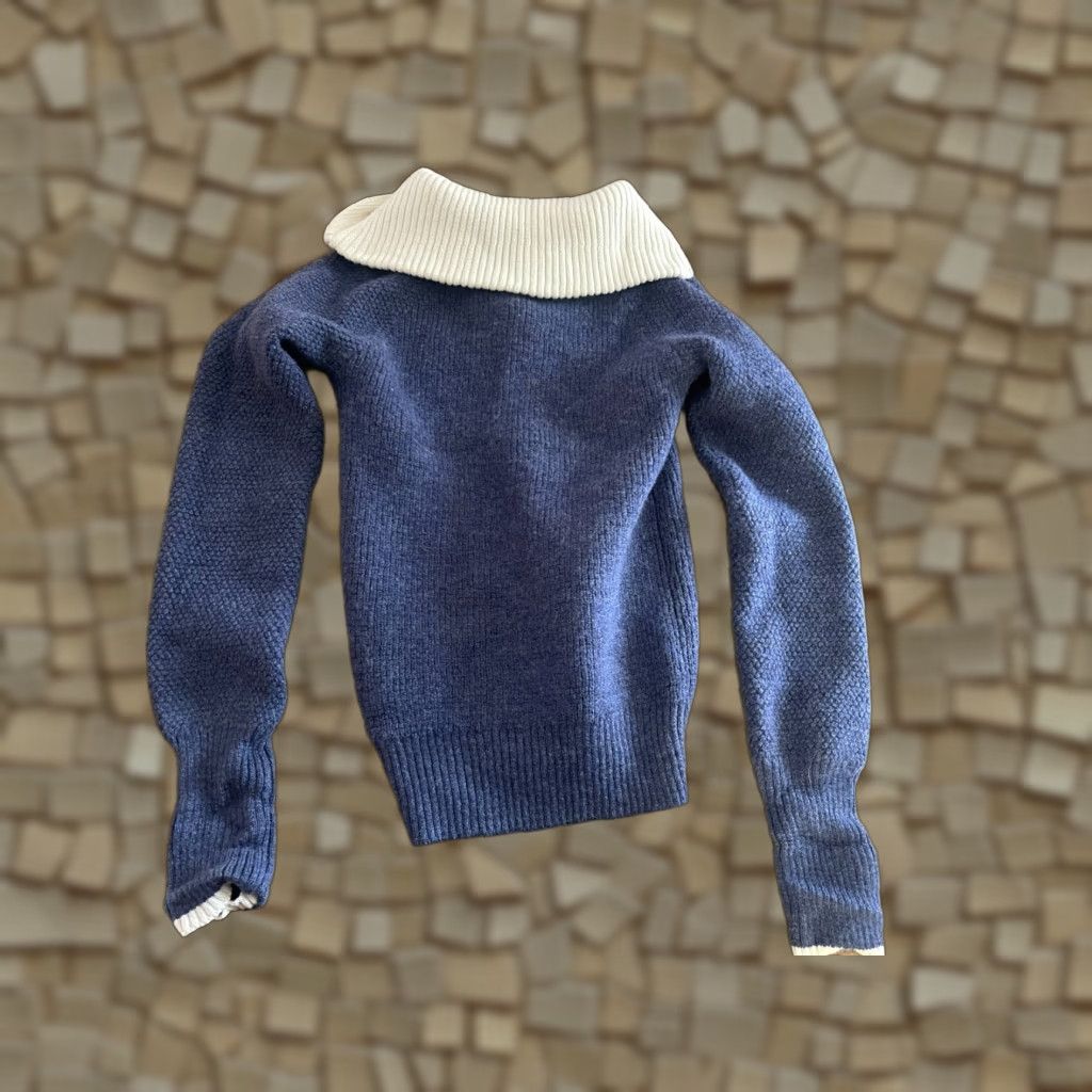 Vintage Vikafell Sweater Women’s Small Blue Pullover 1/4 Zip Up Long Sleeve Casual Regular St. Vikafell Women XS? Size S / US 4 / IT 40 - 1 Thumbnail