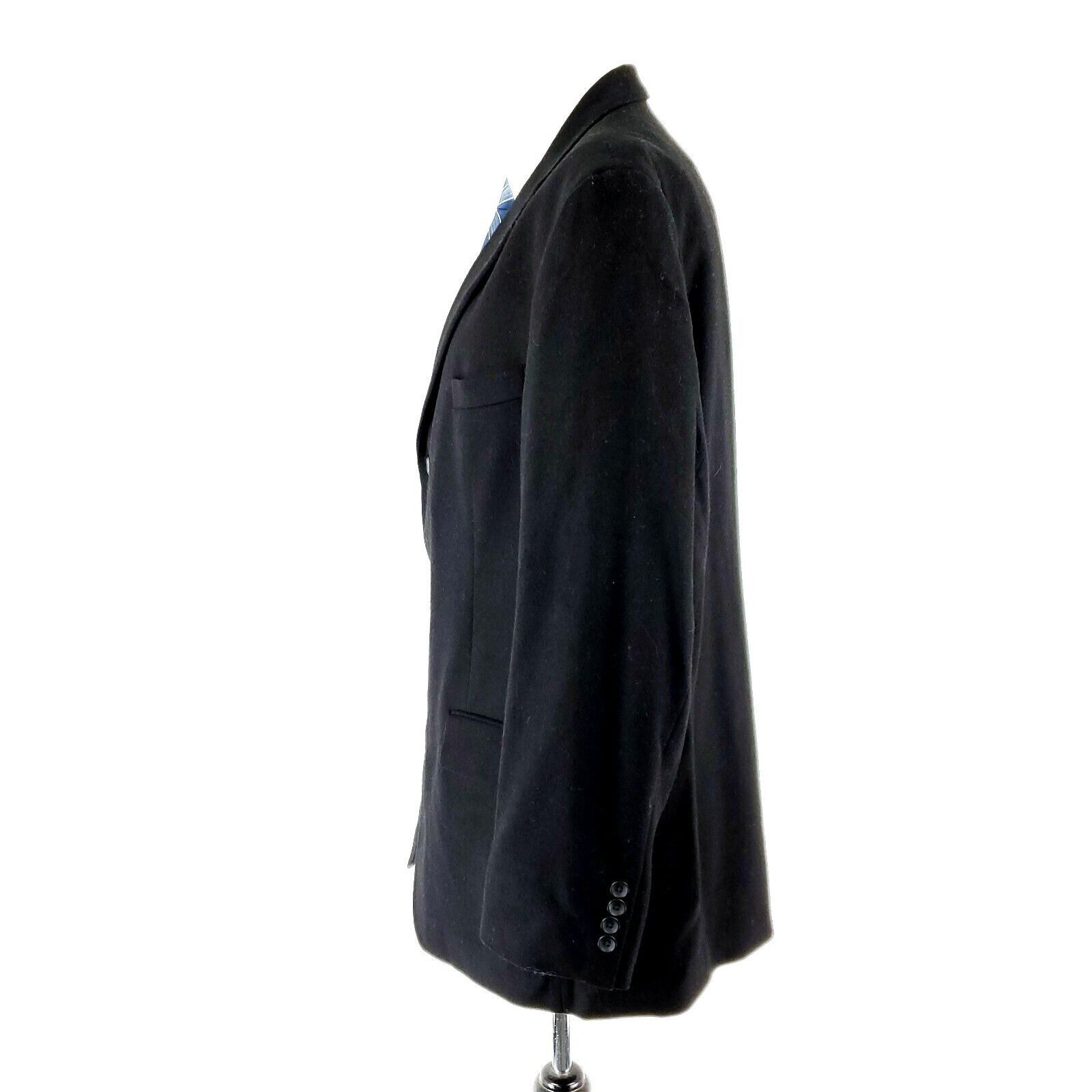 Oscar De La Renta Oscar De La Renta Wool Cashmere Nylon 3 Button Sport Coat 44 Size 44R - 4 Thumbnail