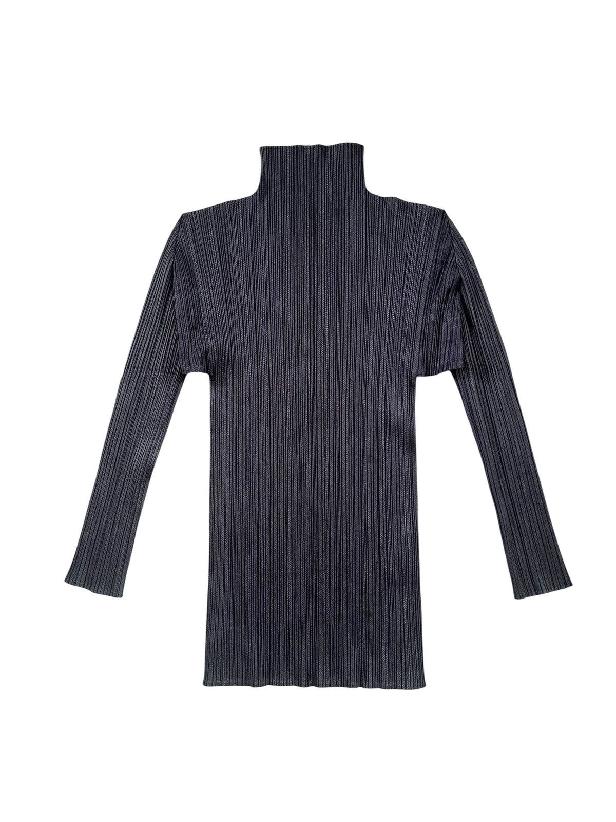Pleats Please Issey Miyake Vintage Issey Miyake Pleats Please High Neck Pleated Tops Size M / US 6-8 / IT 42-44 - 2 Thumbnail
