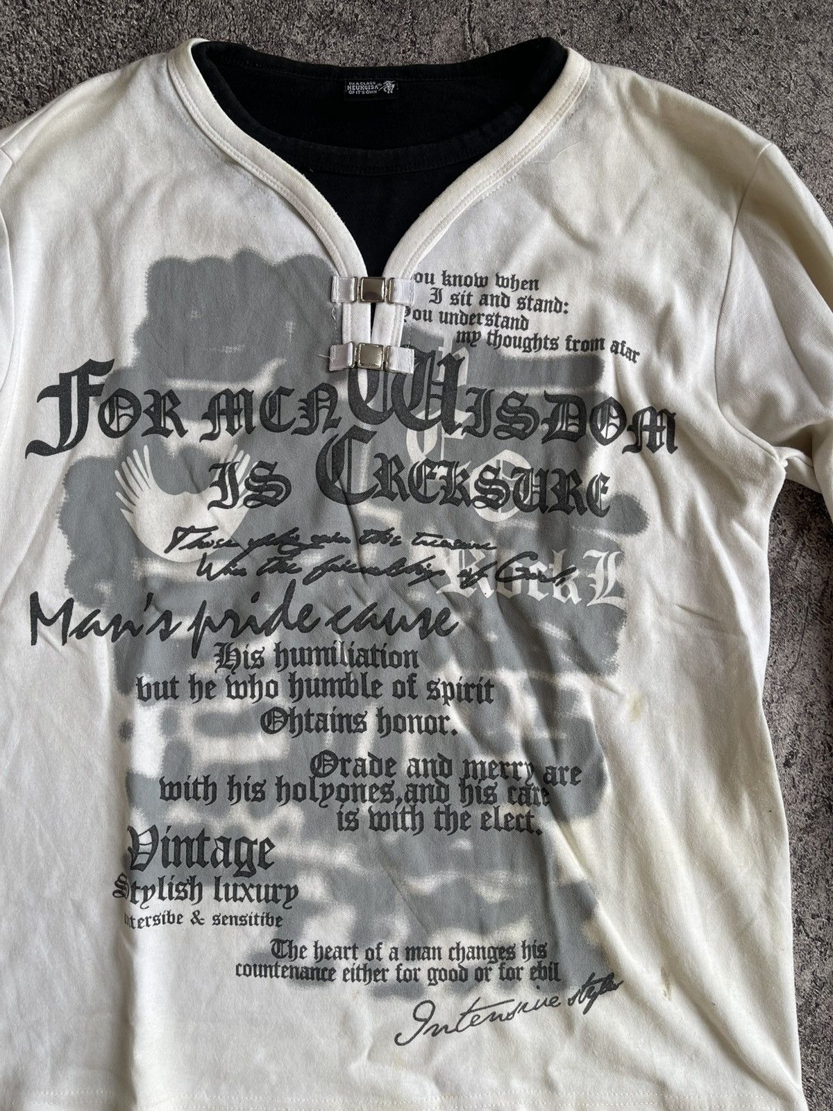 Japanese Brand Y2K Heukgisa tribal ifsixwasnine punk long sleeve Size US L / EU 52-54 / 3 - 5 Thumbnail