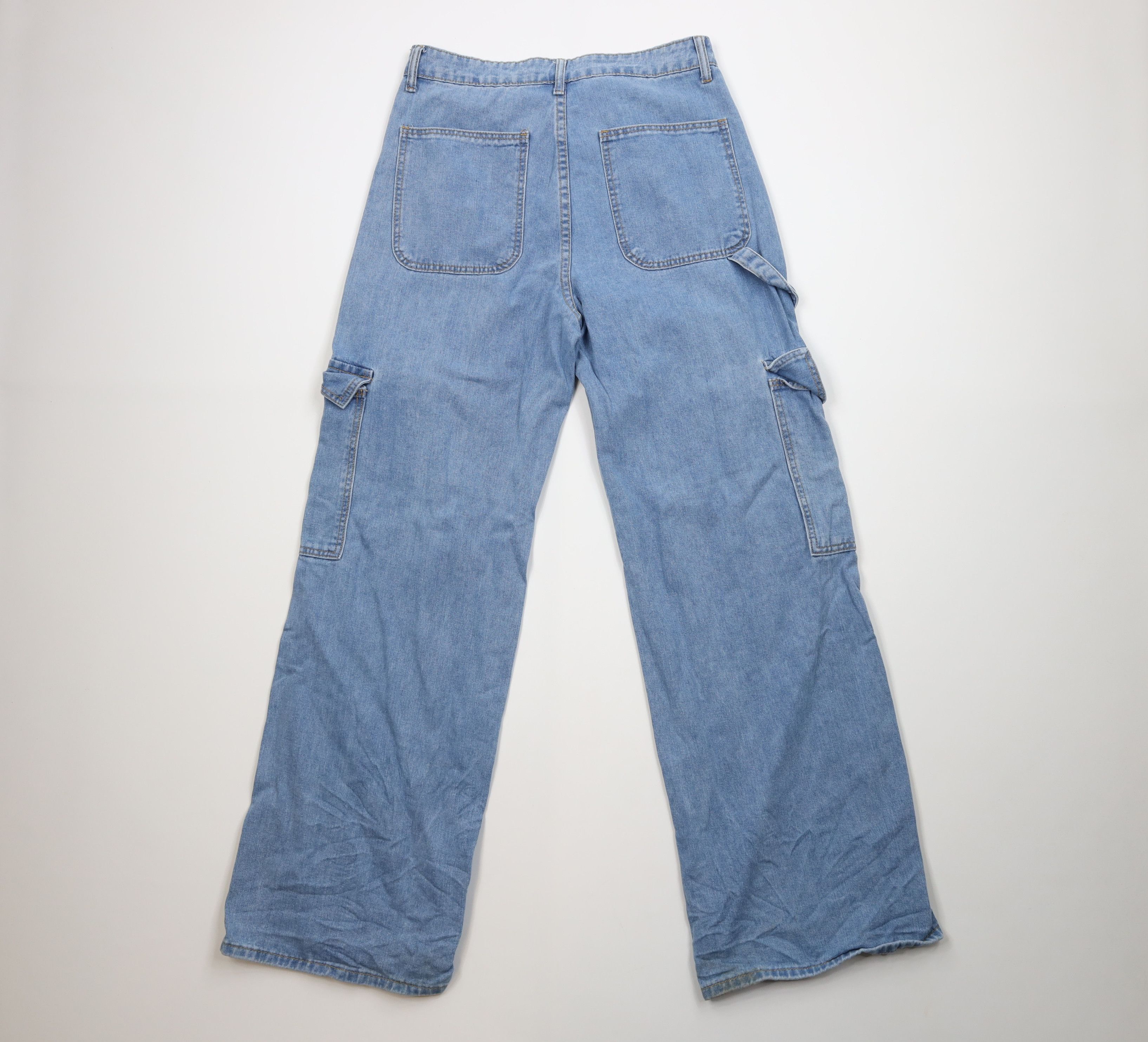 Vintage Vintage 90s Y2K Streetwear Wide Leg Skateboard Cargo Jeans Size US 32 / EU 48 - 9 Thumbnail