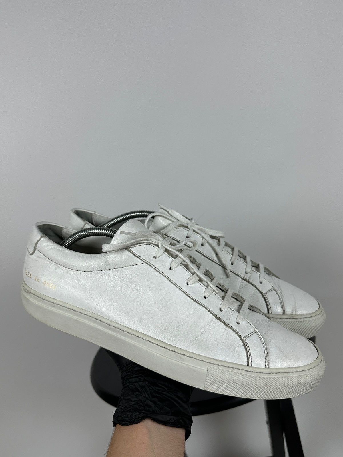 Common Projects Common Projects Original Achilles 1528 Low White Sneakers Size US 11 / EU 44 - 6 Thumbnail