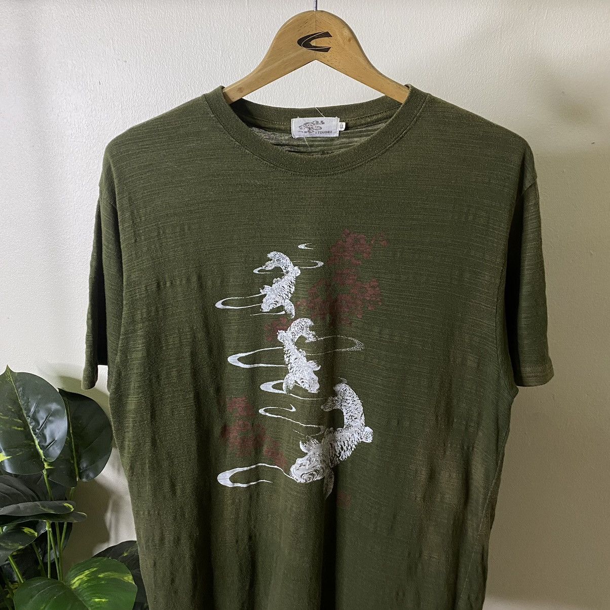 Ed Hardy × Japanese Brand Koi Fish Sukajan Karakuri Tamashii Style Loopwheel Cotton T Size US M / EU 48-50 / 2 - 2 Thumbnail