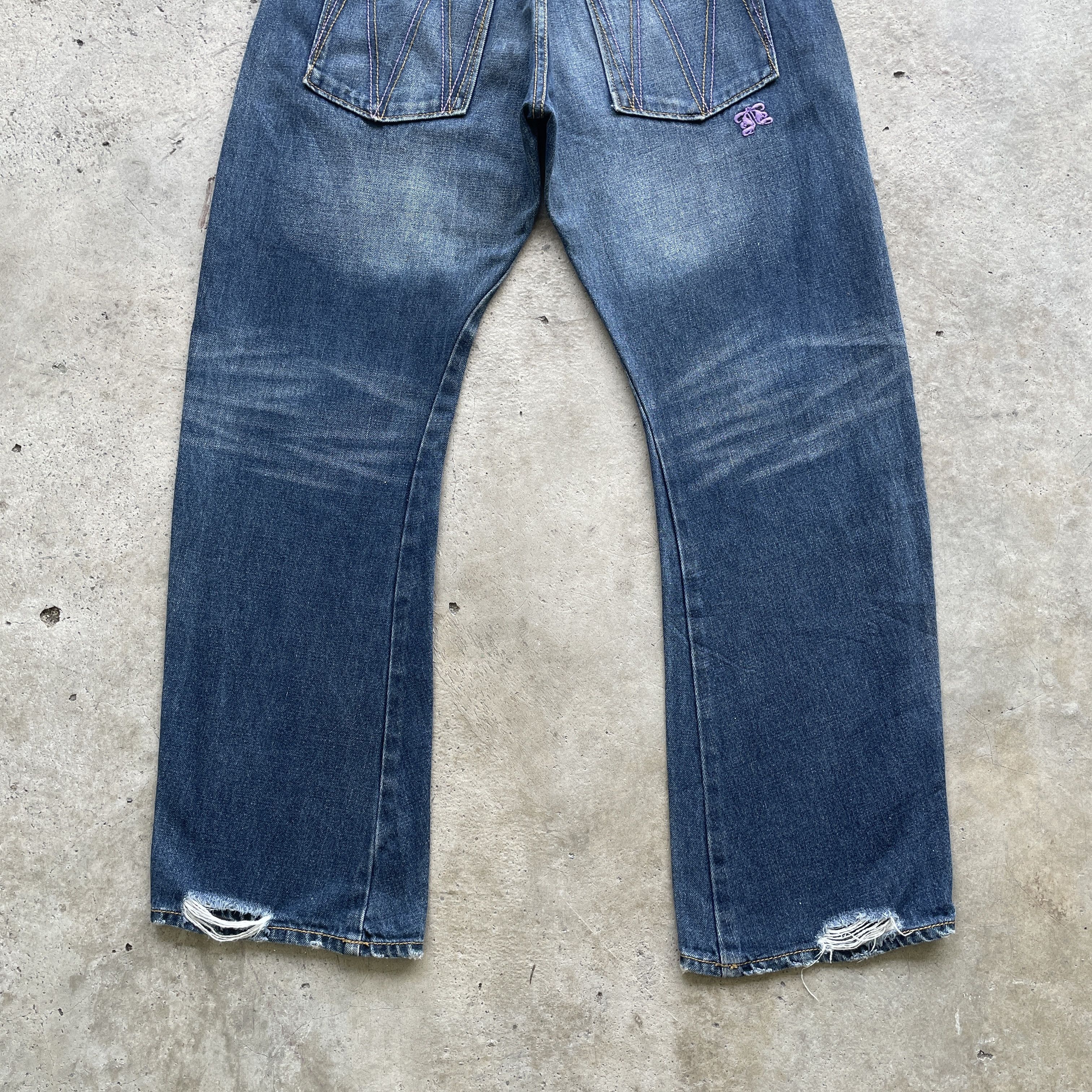 Japanese Brand W32x29.5 VINTAGE IN7ET RARE DENIM FADED JEANS PANTS Size US 32 / EU 48 - 12 Thumbnail