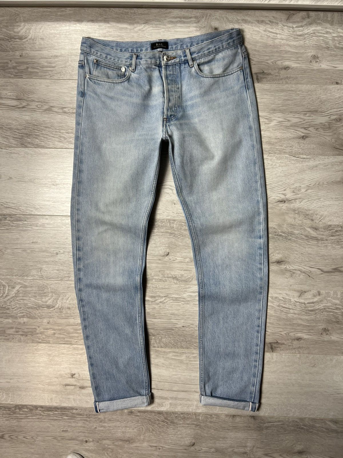 A.P.C. APC Petit Stantard Blue Selvage Raw Jeans / Denim Pants | Grailed