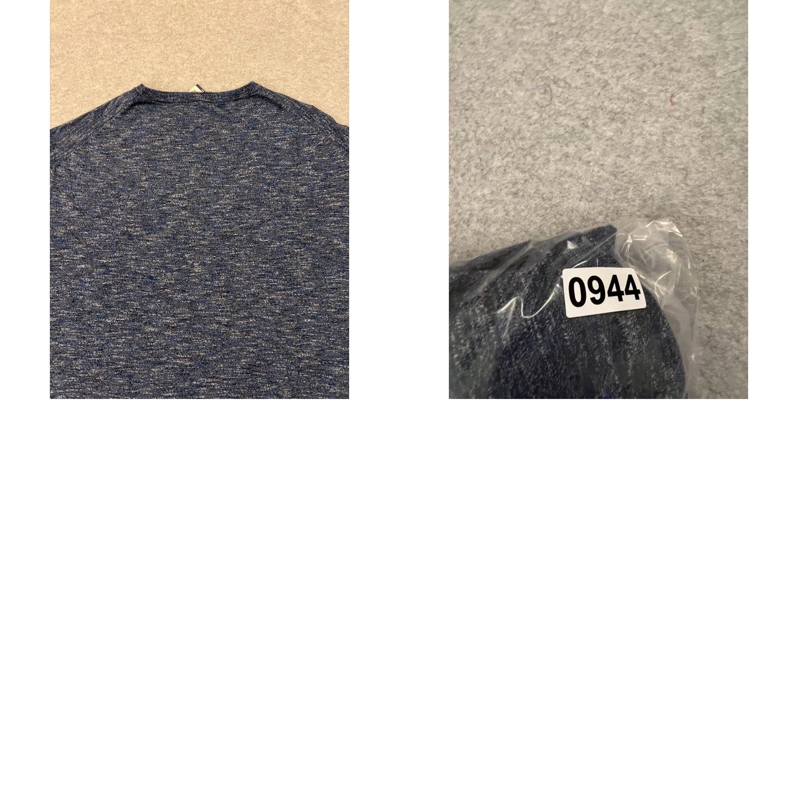 Cremieux Cremieux Men’s XXL Blue Marl Elbow Patch Cotton Knit Pullover Sweater NWT Size US XXL / EU 58 / 5 - 9 Thumbnail