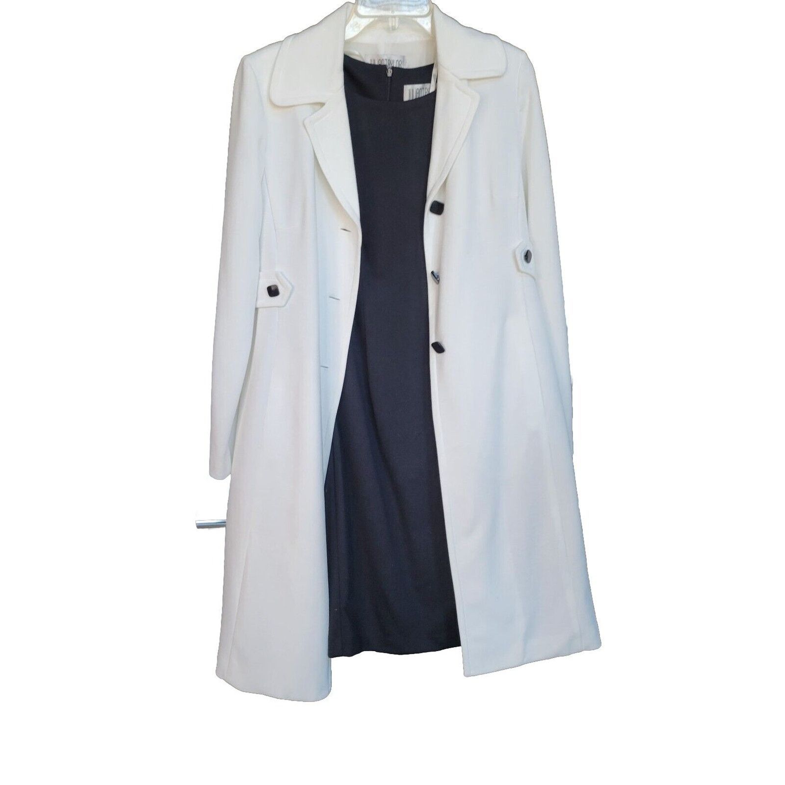 Other Julian Taylor Set of 2 Ivory Coat & Black Dress Size 8 vtg Size M / US 6-8 / IT 42-44 - 1 Thumbnail