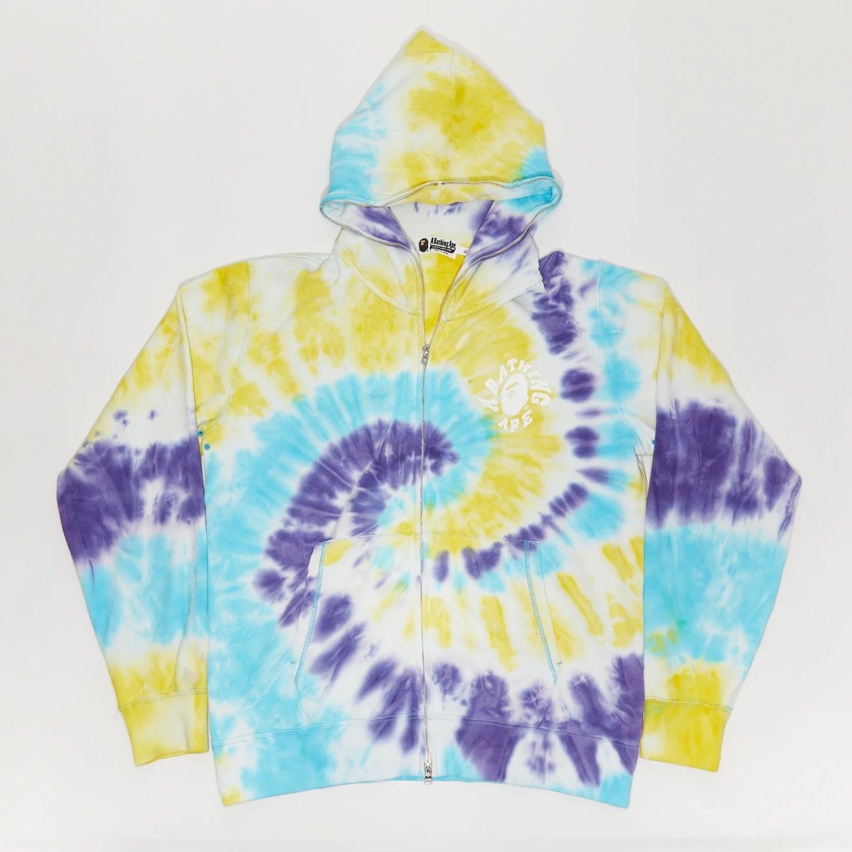 BAPE TIE DYE WILDE FULL ZIP HOODIE