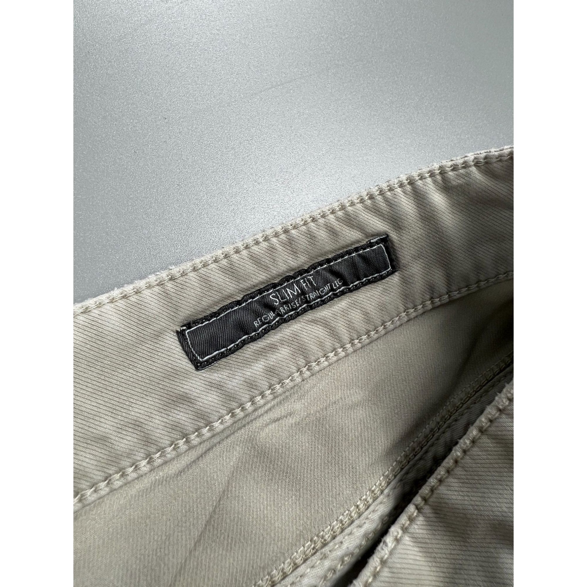 Z Zegna ZZegna Beige Cotton Pants (Y0948) Size US 35 - 10 Thumbnail