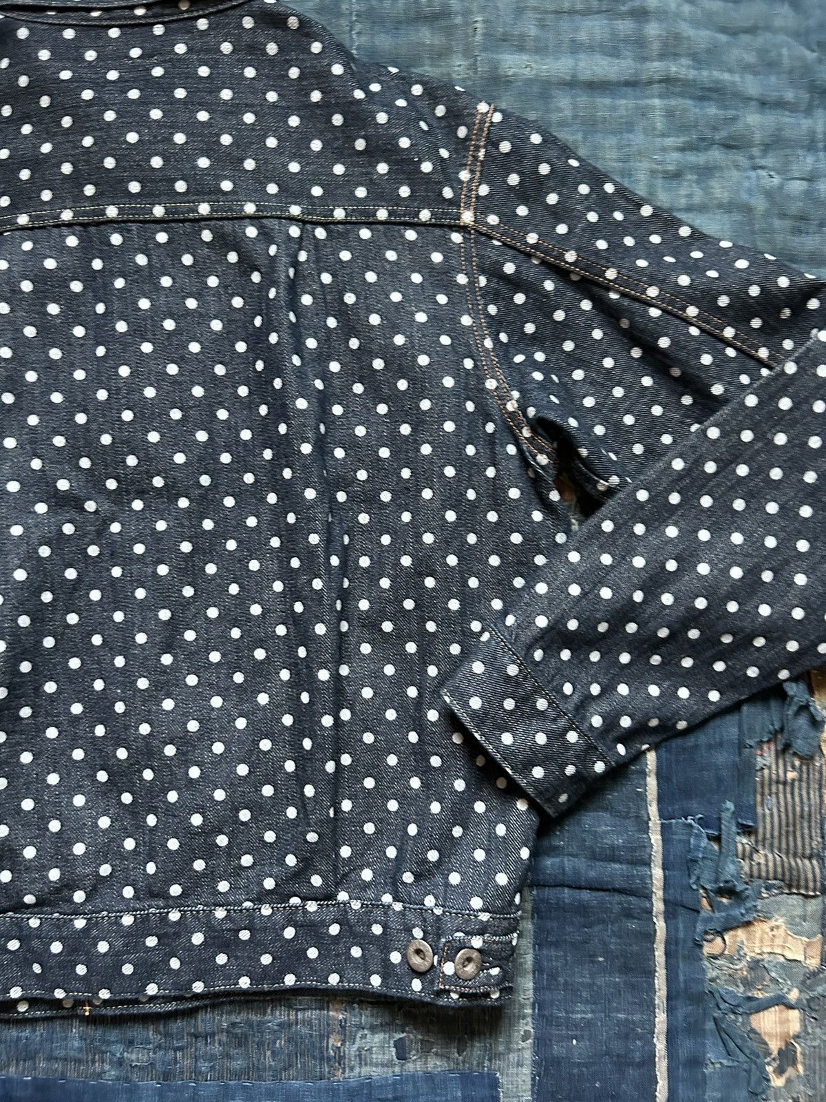 Kapital Kapital dotted dots denim 2nd jacket Size US L / EU 52-54 / 3 - 9 Thumbnail