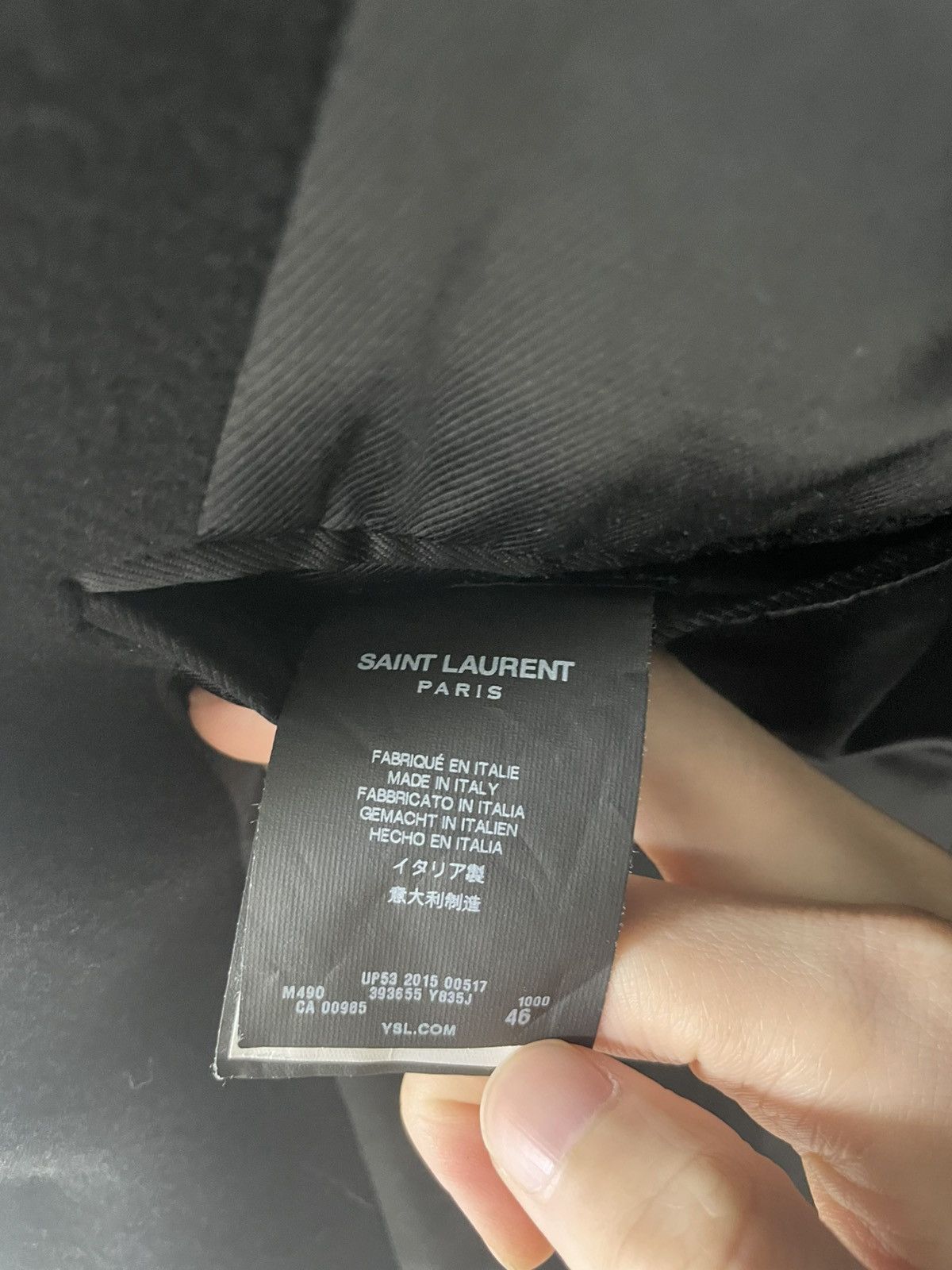 Saint Laurent Paris Saint laurent fw15 leather collar coat hedi slimane Size US S / EU 44-46 / 1 - 8 Thumbnail